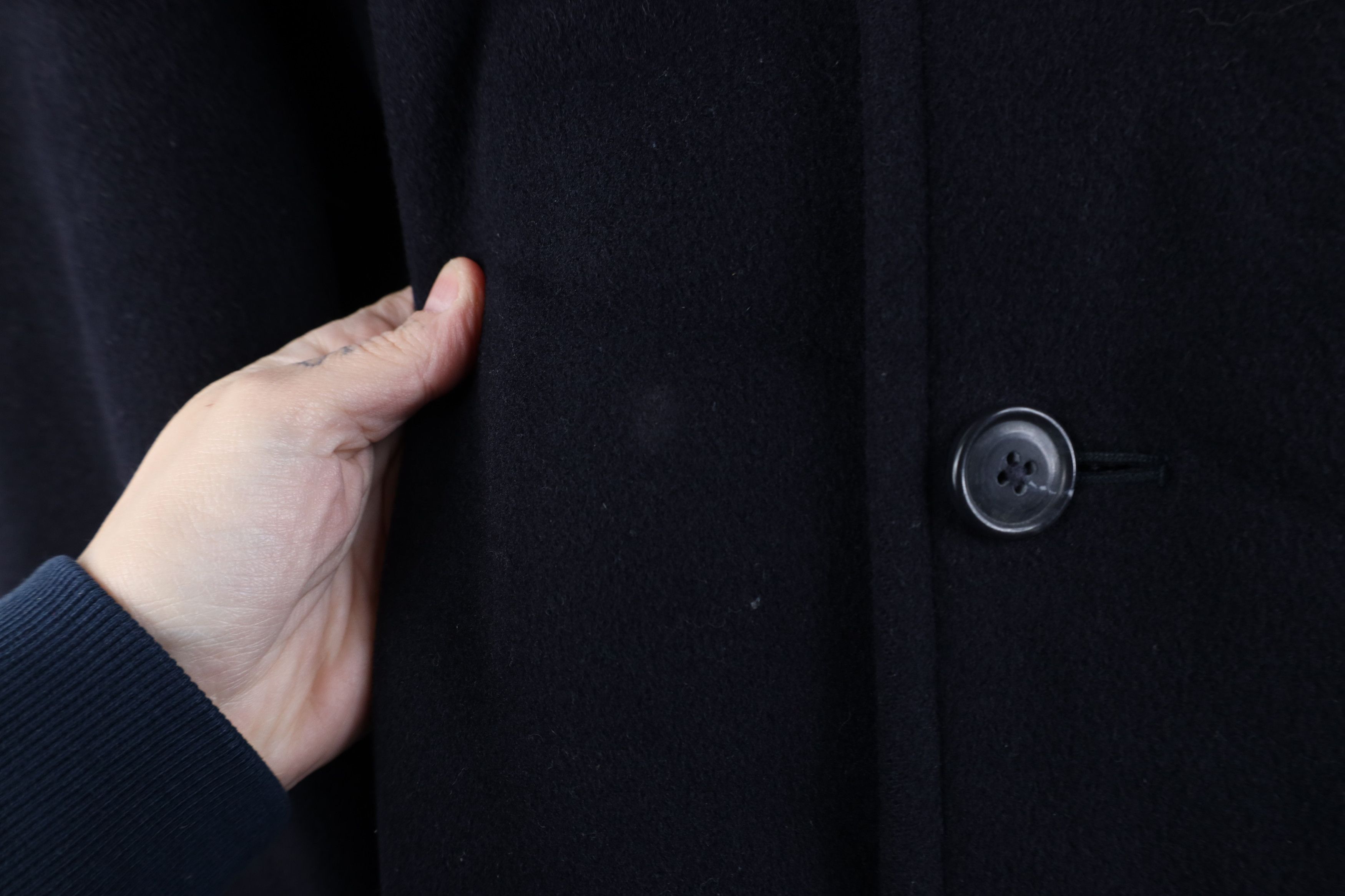J.Crew Vintage J Crew Quilted Wool Collared Button Jacket Navy Blue Size US XL / EU 56 / 4 - 5 Thumbnail