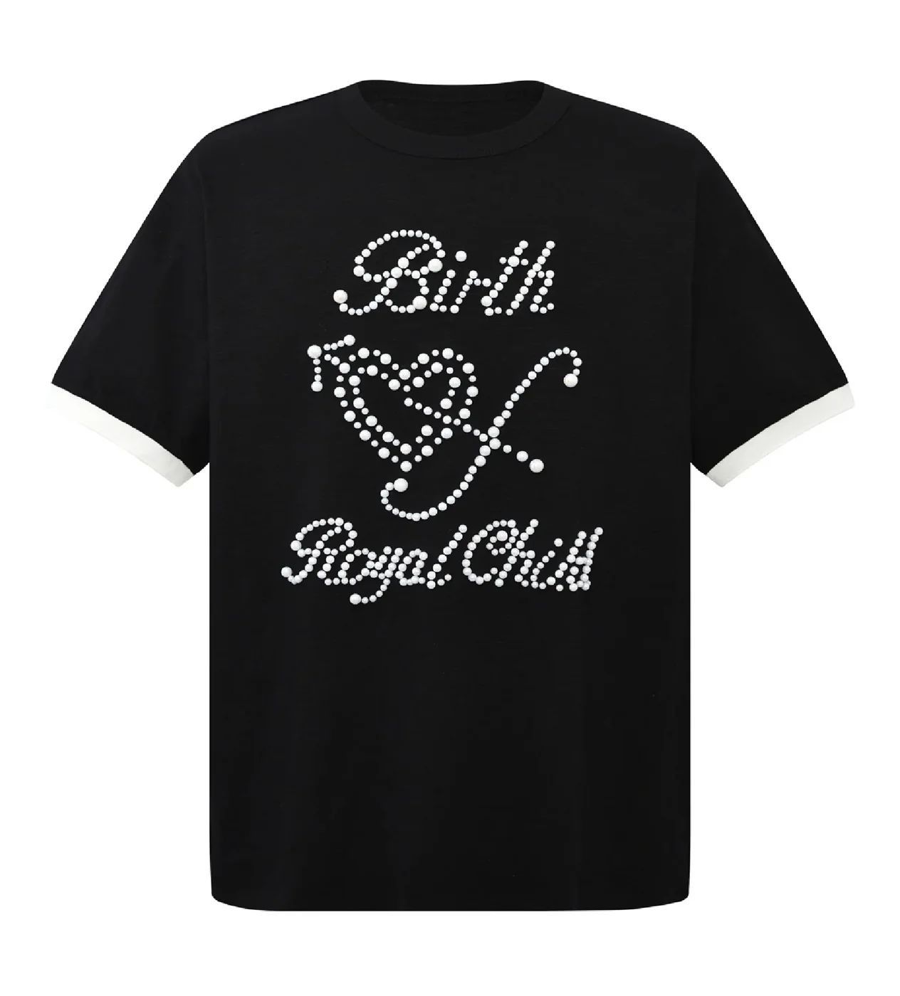 Other Birth of a Royal Child 'Pearl Patchwork' Black Tee Size US XL / EU 56 / 4 - 1 Preview
