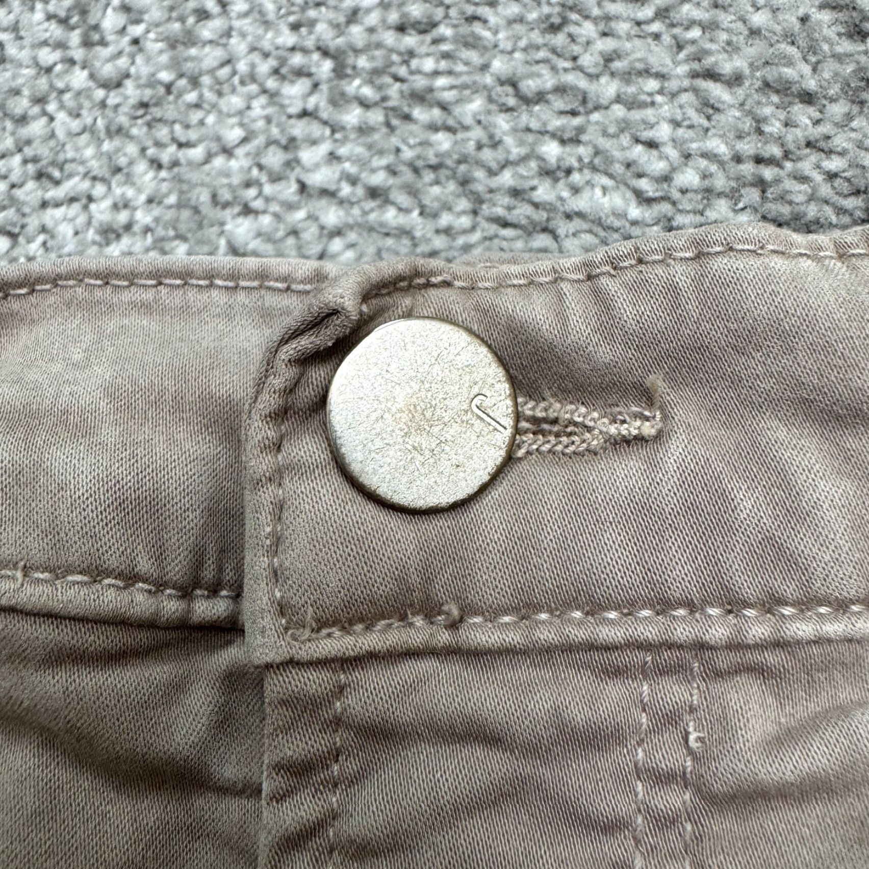 J Brand J Brand Maria High Rise Skinny Denim Jeans Women 26 Sidewalk Taupe Brown Stretch Size 26" / US 2 / IT 38 - 3 Thumbnail