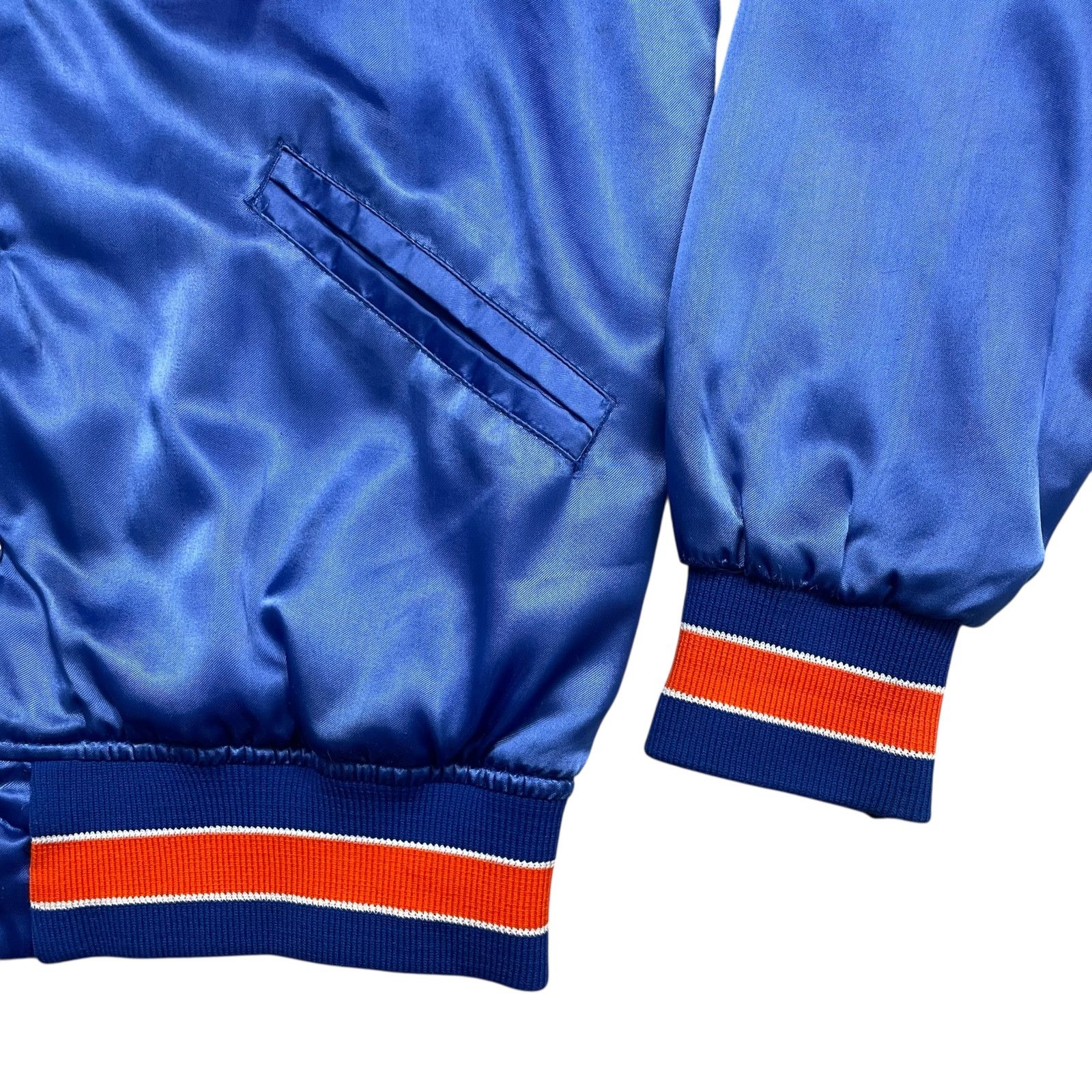 MLB VTG 90s NEW YORK METS FELCO SATIN BOMBER JACKET BLUE Sz S Size US S / EU 44-46 / 1 - 3 Thumbnail