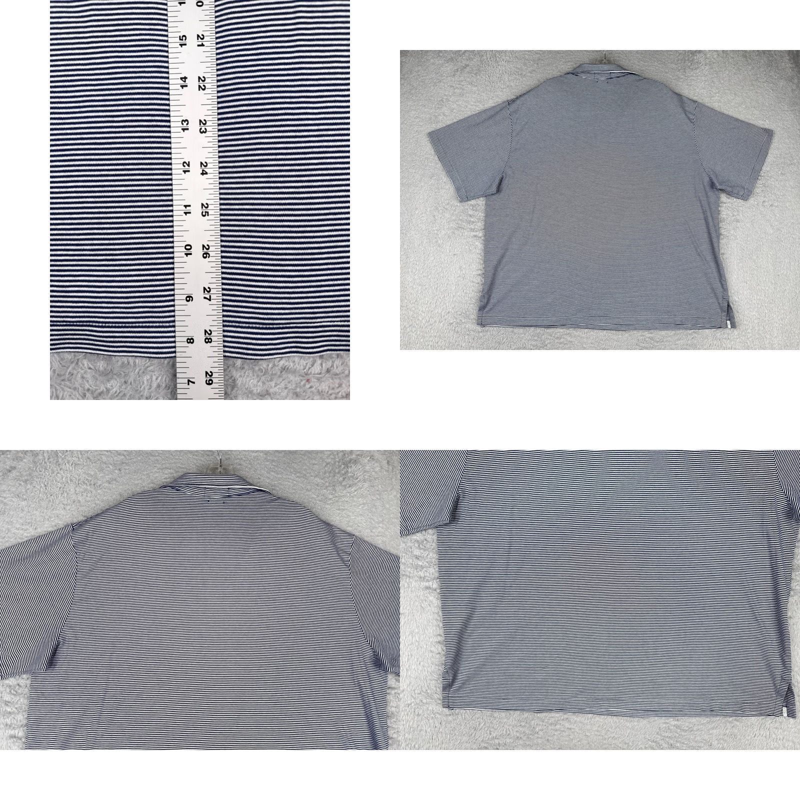 Ralph Lauren Polo Ralph Lauren Shirt Adult 2XL XXL 2XB Blue Stripe 100% Pima Soft Cotton Size US XXL / EU 58 / 5 - 9 Thumbnail