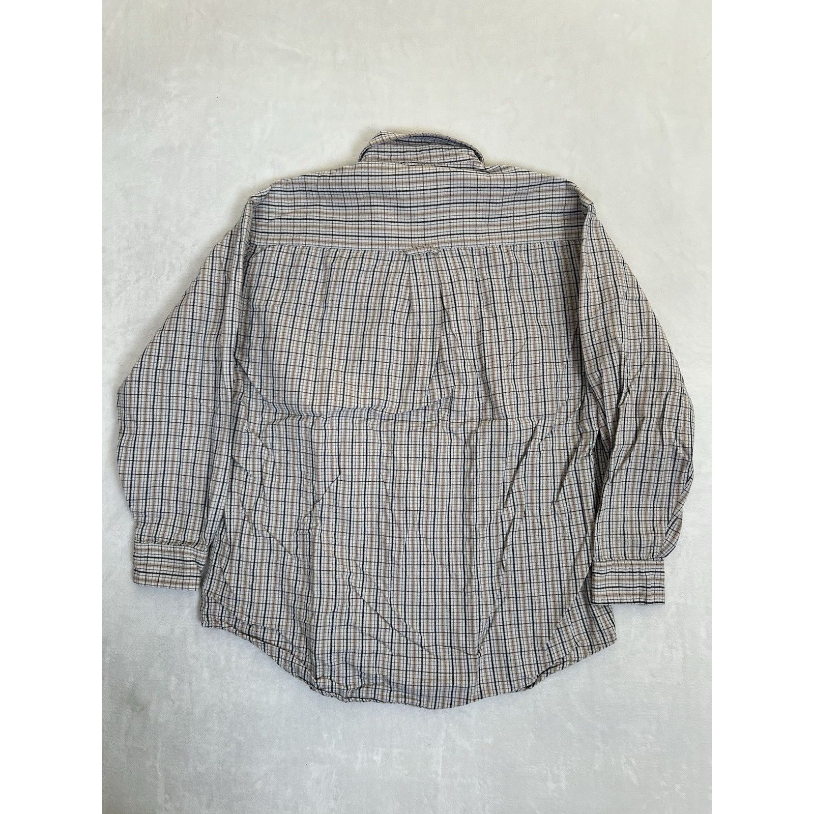 Pendleton Pendleton Long Sleeve Button Up White Tan Plaid Mens Shirt S Size US L / EU 52-54 / 3 - 6 Thumbnail