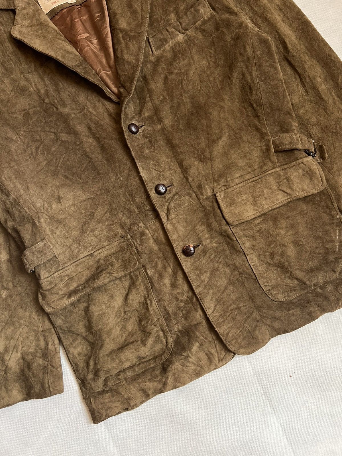 Genuine Leather Border State Suede Genuine Leather Brown Jacket Size US M / EU 48-50 / 2 - 8 Thumbnail