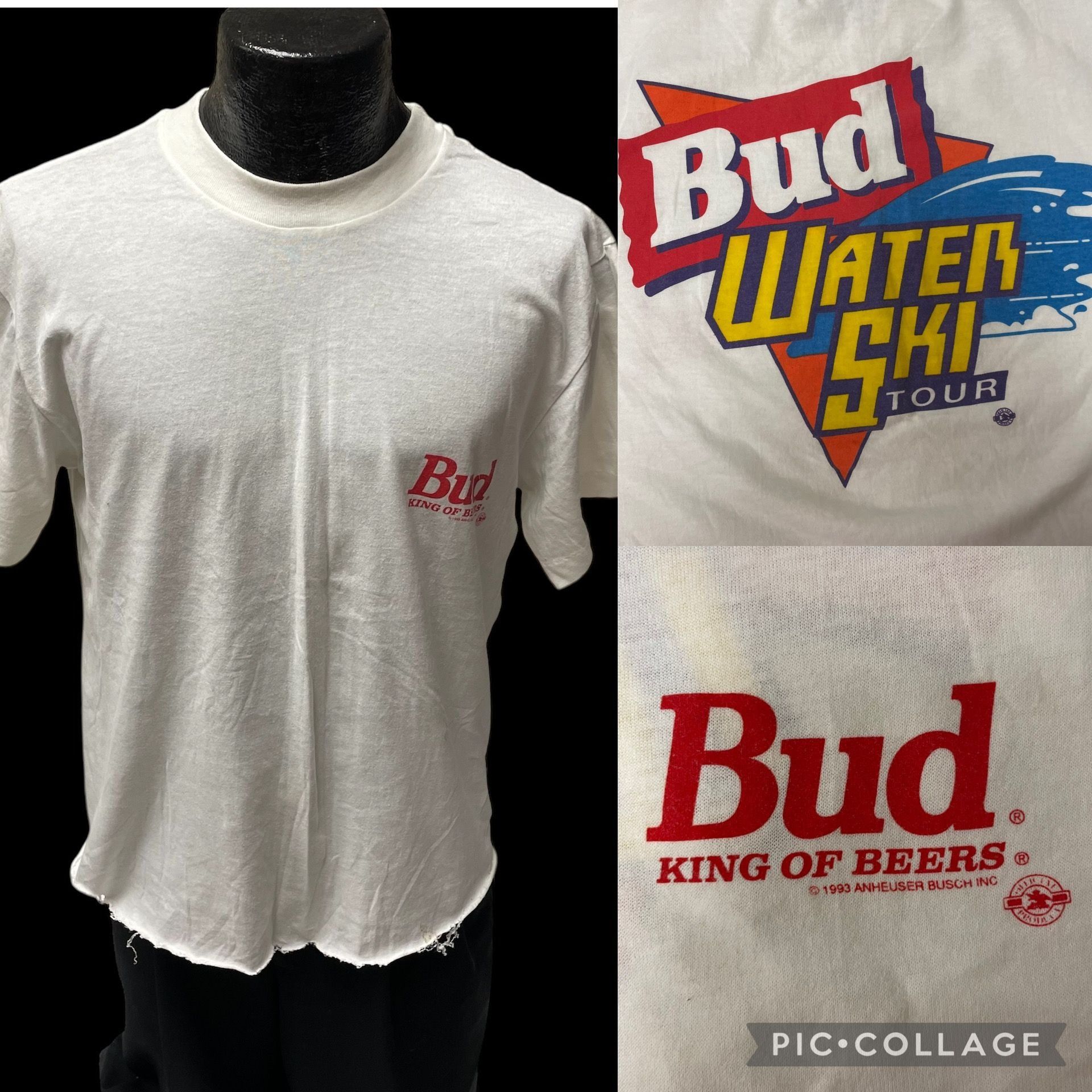 Other Vtg Stony Creek 1993 BUD WATER SKI Tour KING of BEER Shirt Size US L / EU 52-54 / 3 - 1 Thumbnail