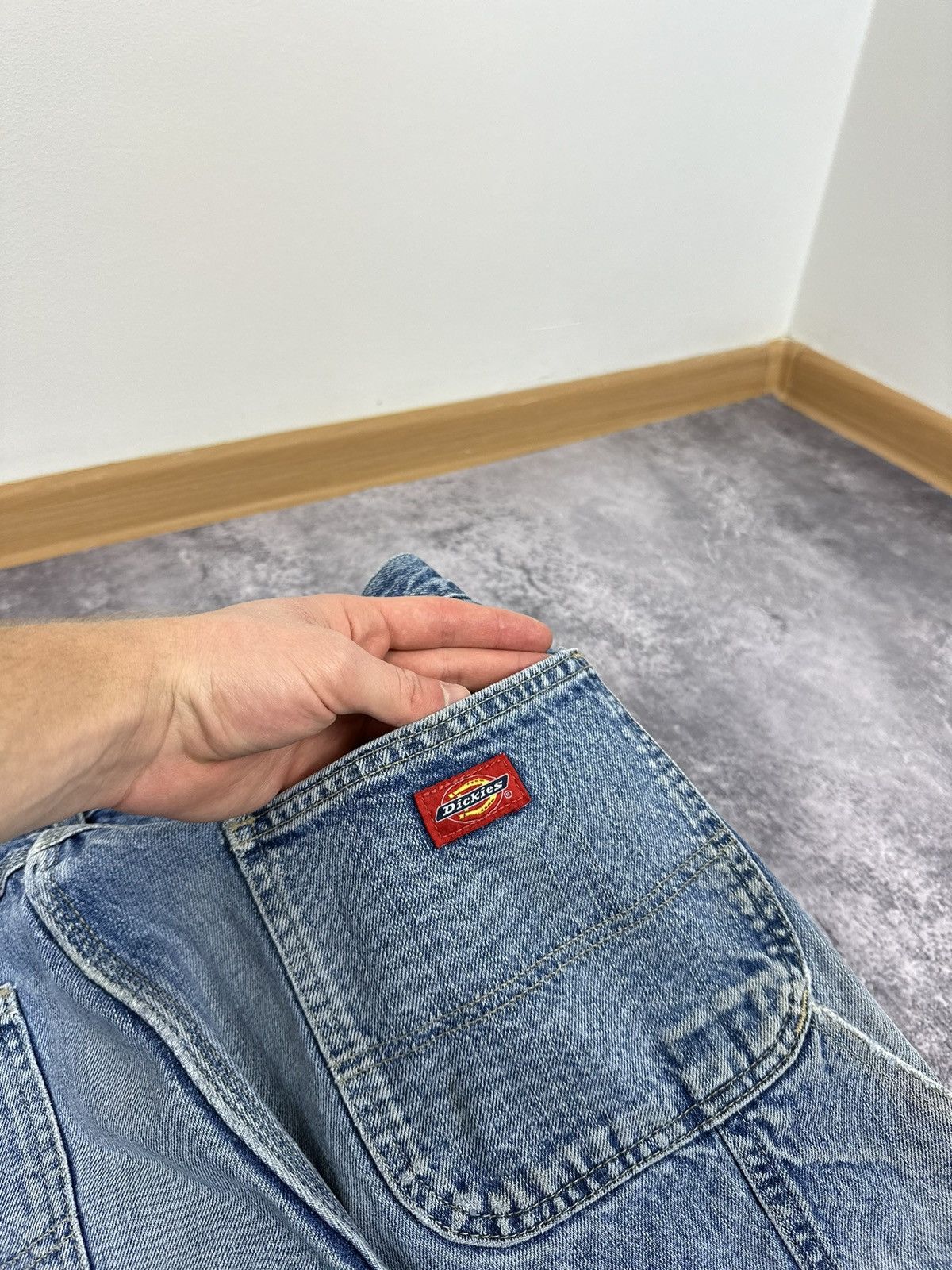Dickies Vintage Dickies USA Baggy Light Blue Denim Carpenter Pants Size US 34 / EU 50 - 7 Thumbnail