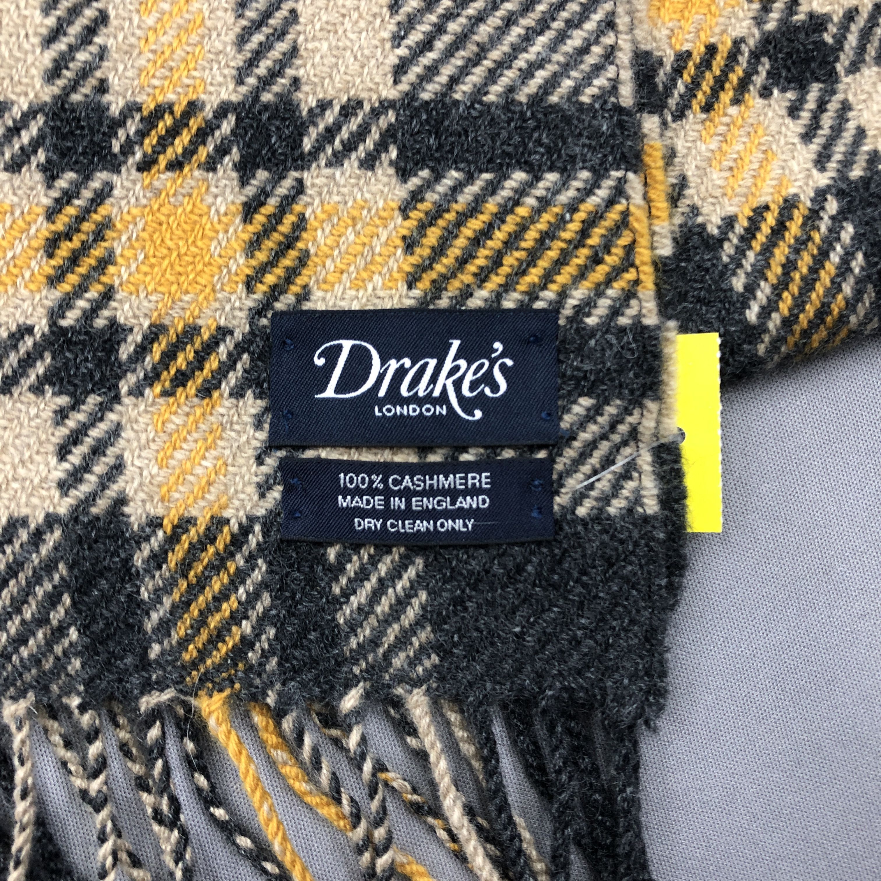 Drake Vintage Drakes Scarf Muffler Tartan Plaid Wool Scarves Size ONE SIZE - 4 Thumbnail