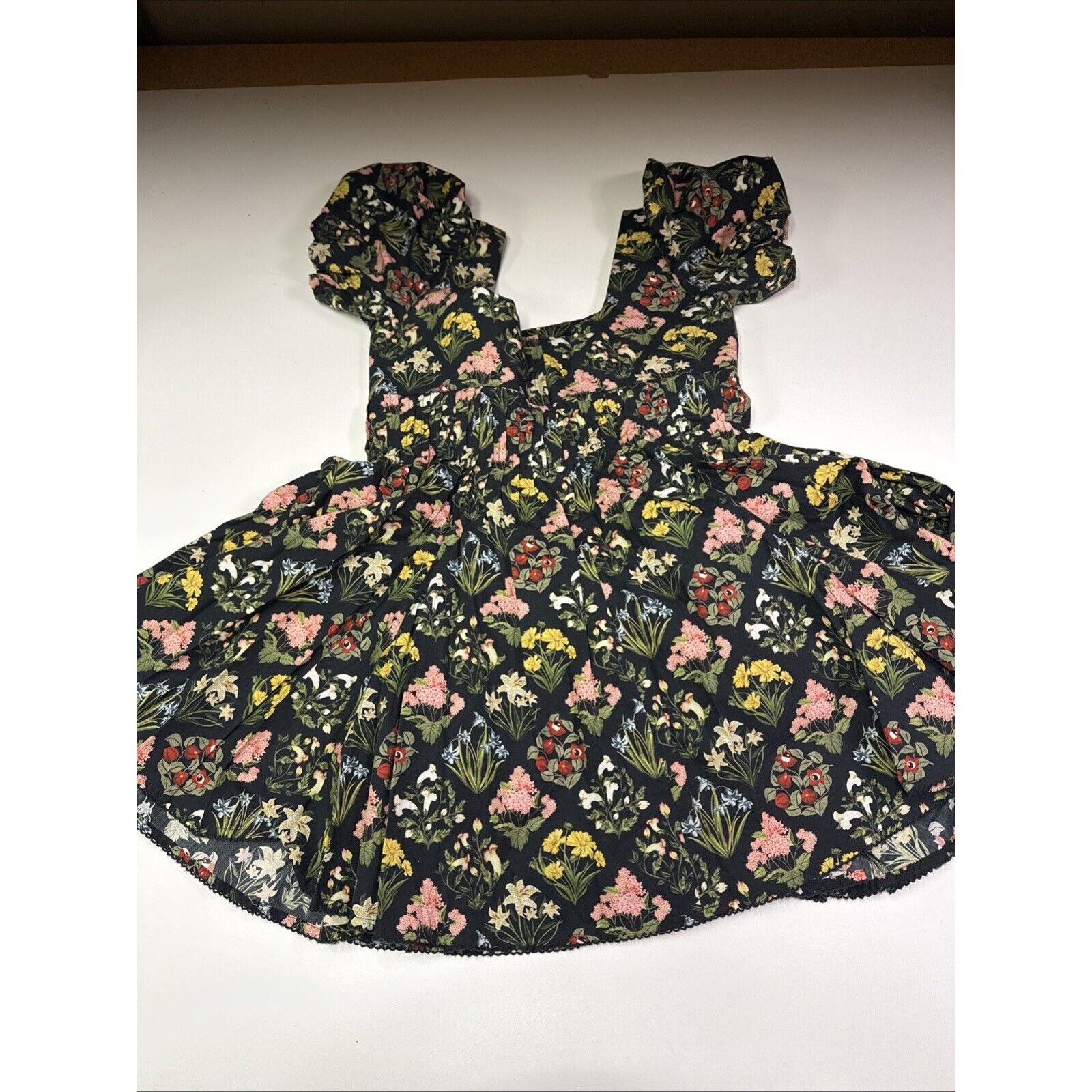 Aritzia Women’s Agua Bendita Floral Green Pink Yellow Dress Size XL Size XL / US 12-14 / IT 48-50 - 2 Thumbnail