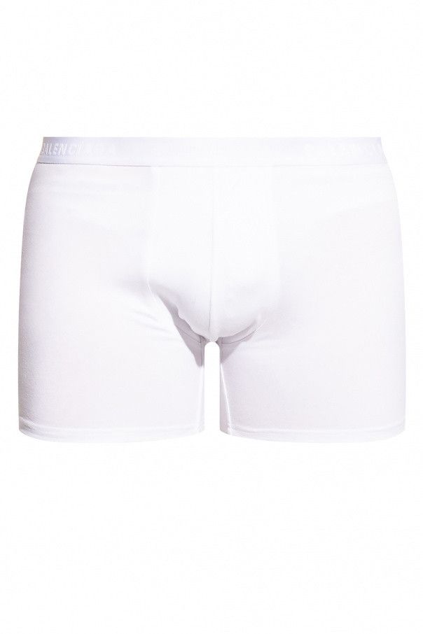 image of Balenciaga O1S1Rm0324 Size: M Boxer Briefs In White, Men's