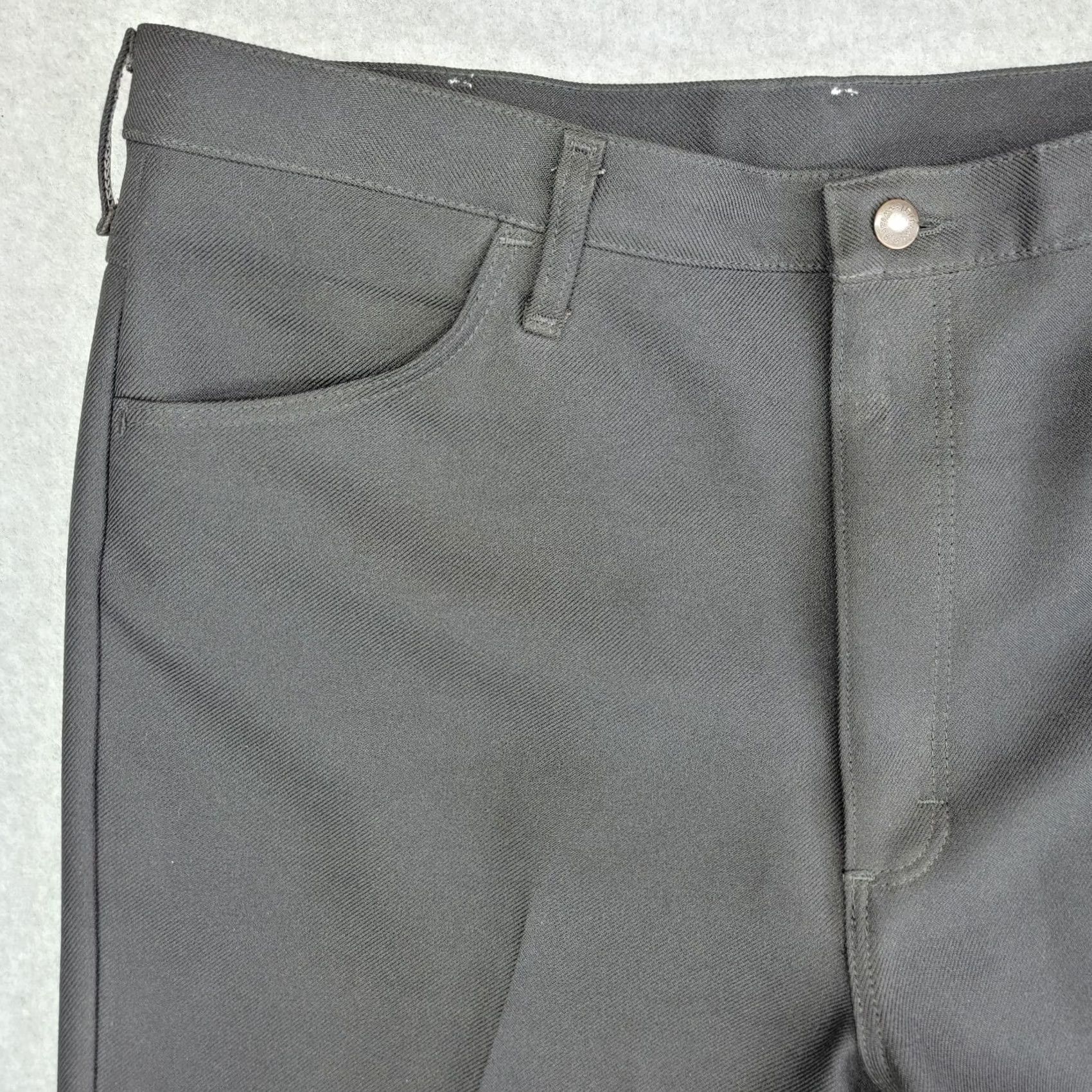 Wrangler VINTAGE Wrangler Jeans Mens W44 L30 Black Wrancher Trousers 82BK Polyester Denim Jeans 90s Mens Size US 44 / EU 60 - 4 Thumbnail