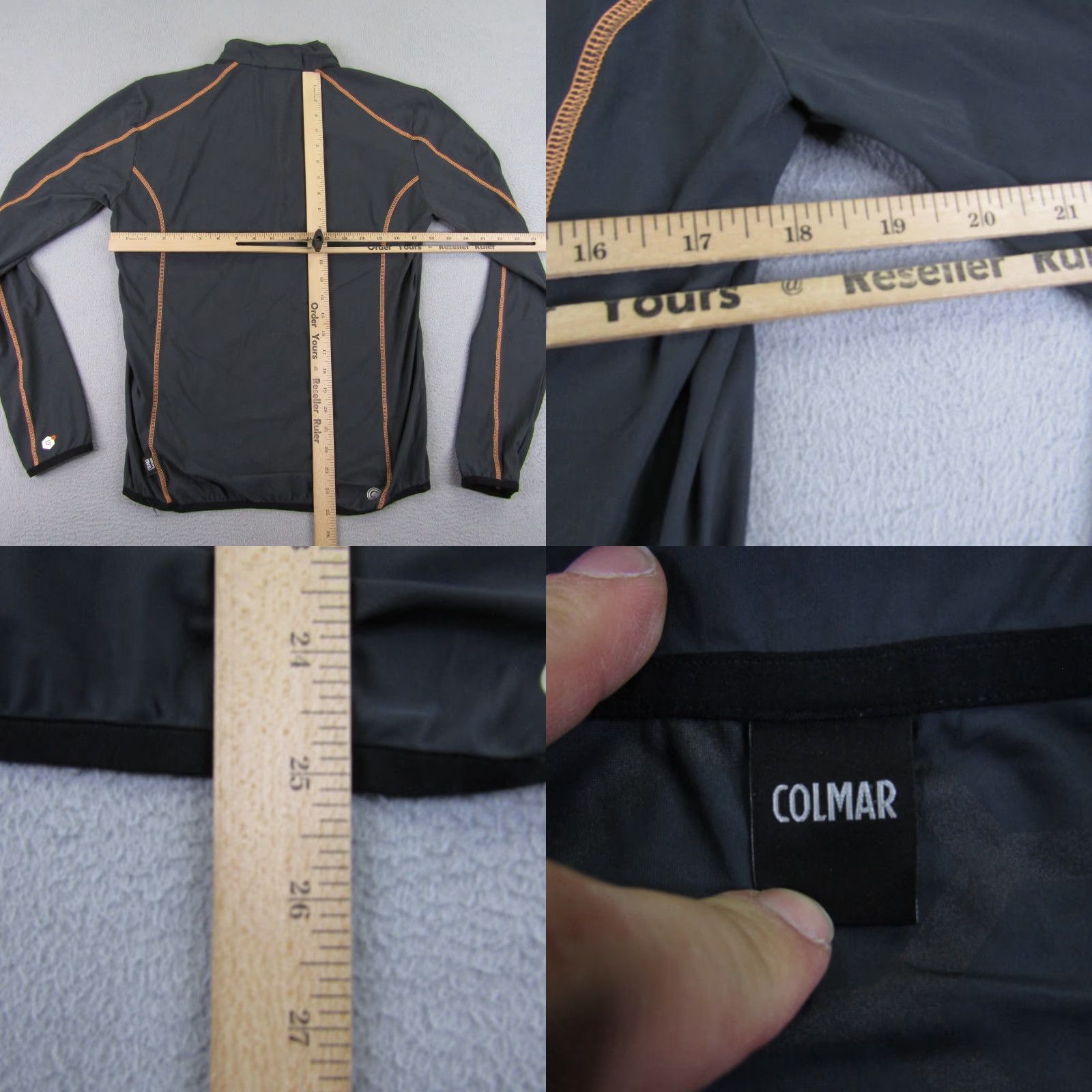 Colmar Colmar Jacket Women XL Gray 1/2 Zip Windbreaker Thermotec Lavagna Shell Athletic Regular Logo Zipper Casual Outdoor Ski Sports Jacket Womens Size XL / US 12-14 / IT 48-50 - 8 Thumbnail