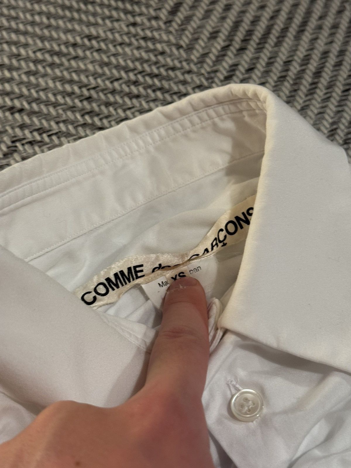 Comme des Garcons COMME des GARÇONS Ruched Cropped Shirt Size US S / EU 44-46 / 1 - 4 Thumbnail