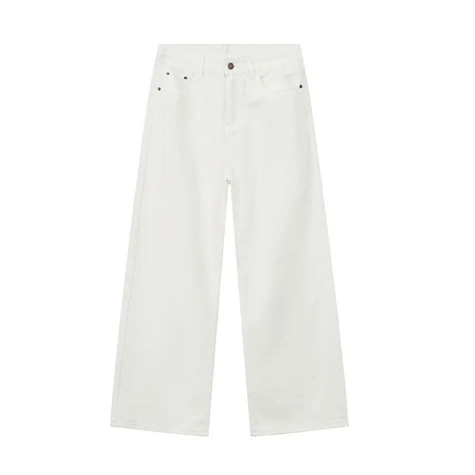 Japanese Brand Retro loose solid color high street jeans Size US 32 / EU 48 - 4 Thumbnail