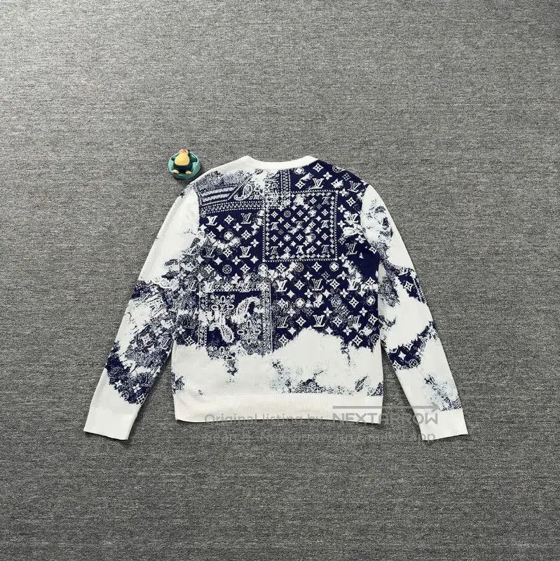 Louis Vuitton Louis Vuitton White Knit Long Sleeve Sweater . Size US L / EU 52-54 / 3 - 2 Thumbnail