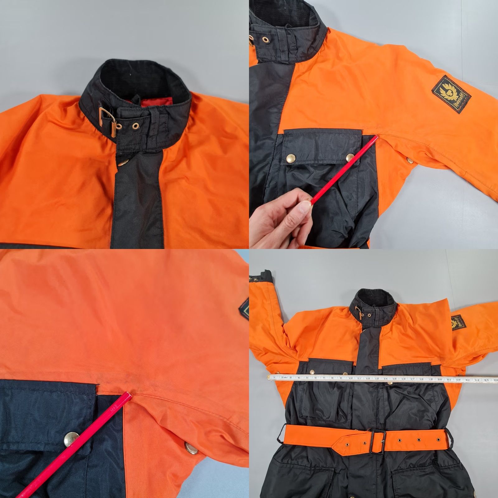 Belstaff Belstaff Mens Jacket Small Black Orange Classic Trailmaster Formula 750 Belted Size US S / EU 44-46 / 1 - 8 Thumbnail