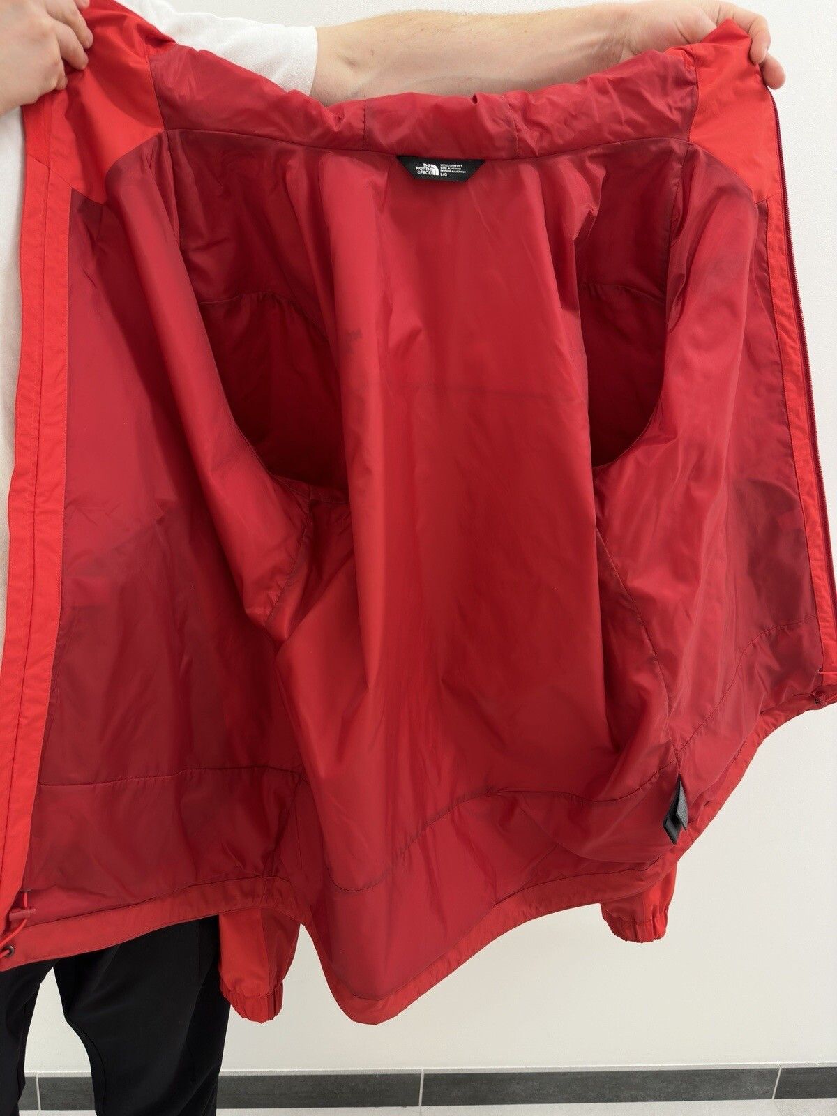 The North Face The North Face Dryvent Hooded Rain Jacket Red Hiking Outdoor Size US L / EU 52-54 / 3 - 9 Thumbnail