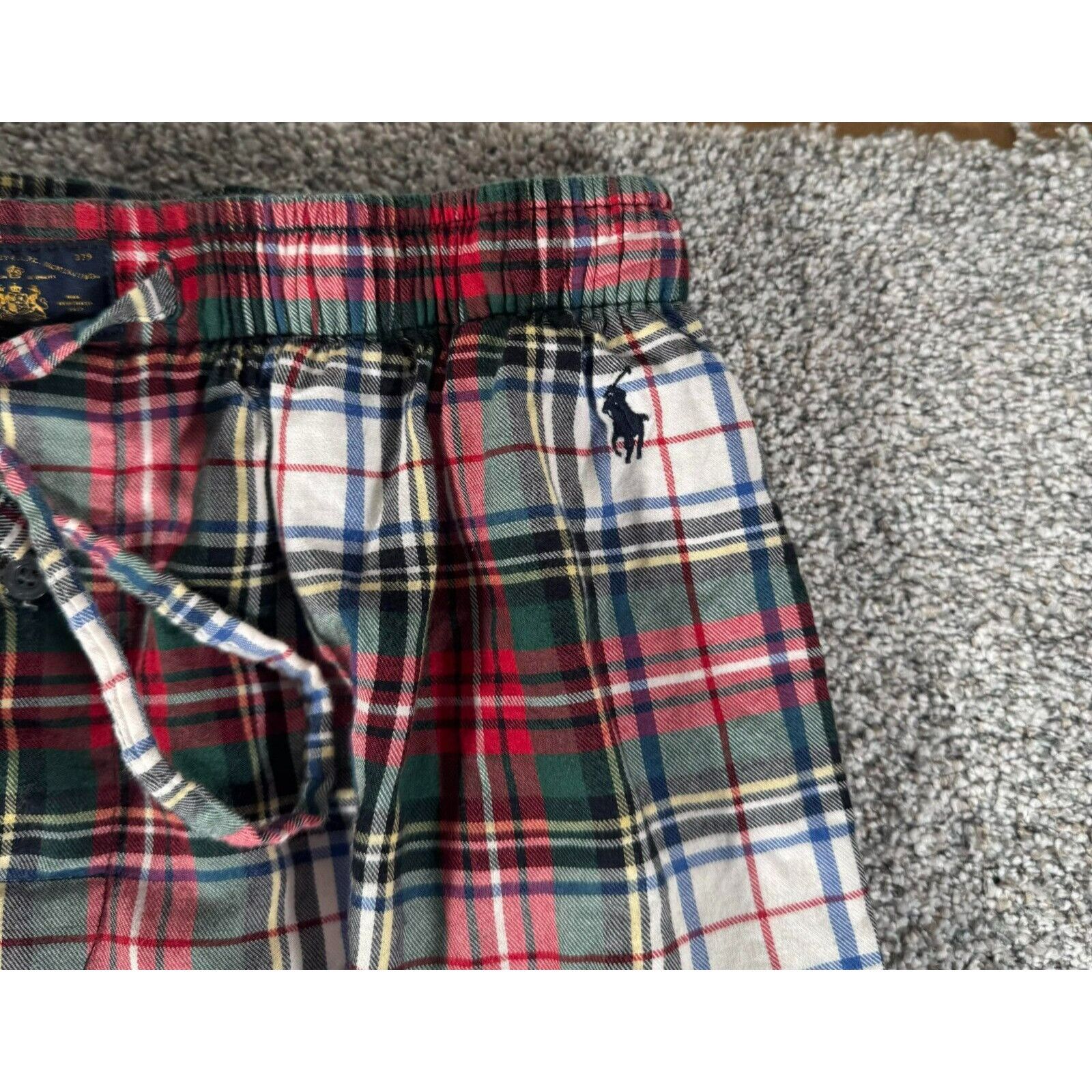 Polo Ralph Lauren Polo Ralph Lauren Pajama Pants Mens Medium Sleepwear Plaid Size US 27 - 3 Thumbnail