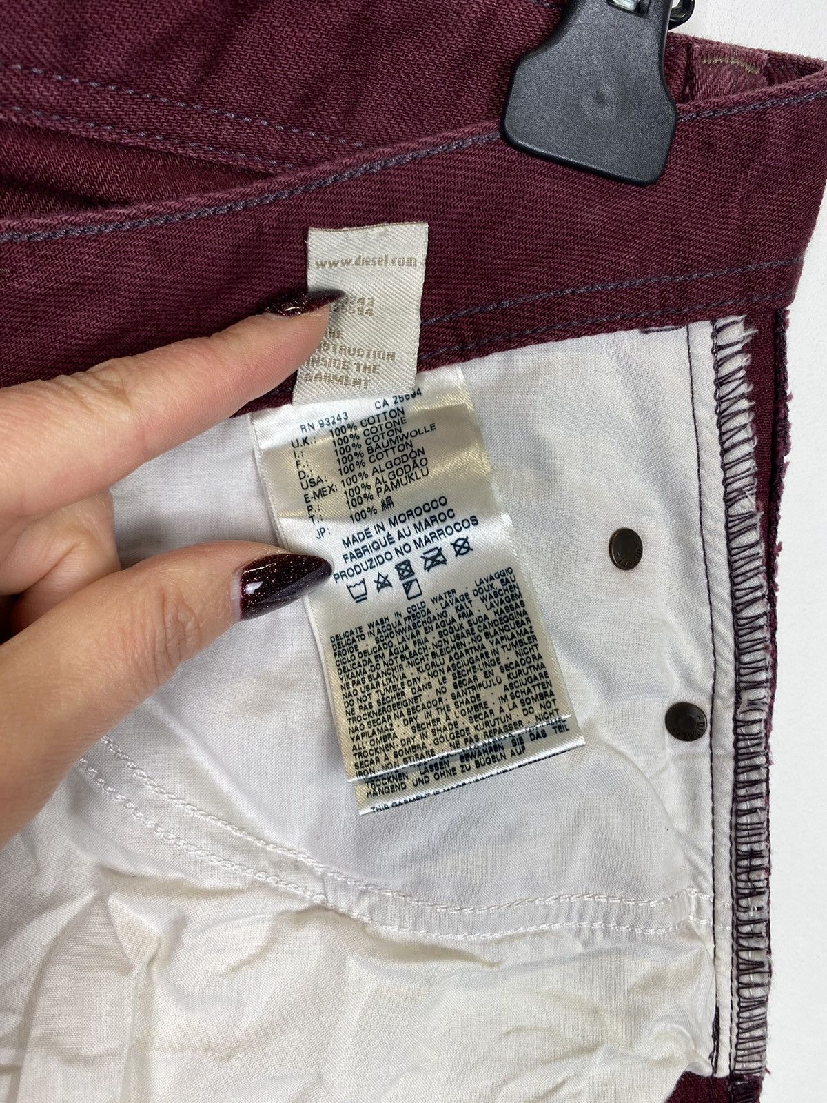 Diesel Vintage Y2K Diesel Darron Jeans Size 33/32 Luxury Brand Red Size US 33 - 13 Thumbnail