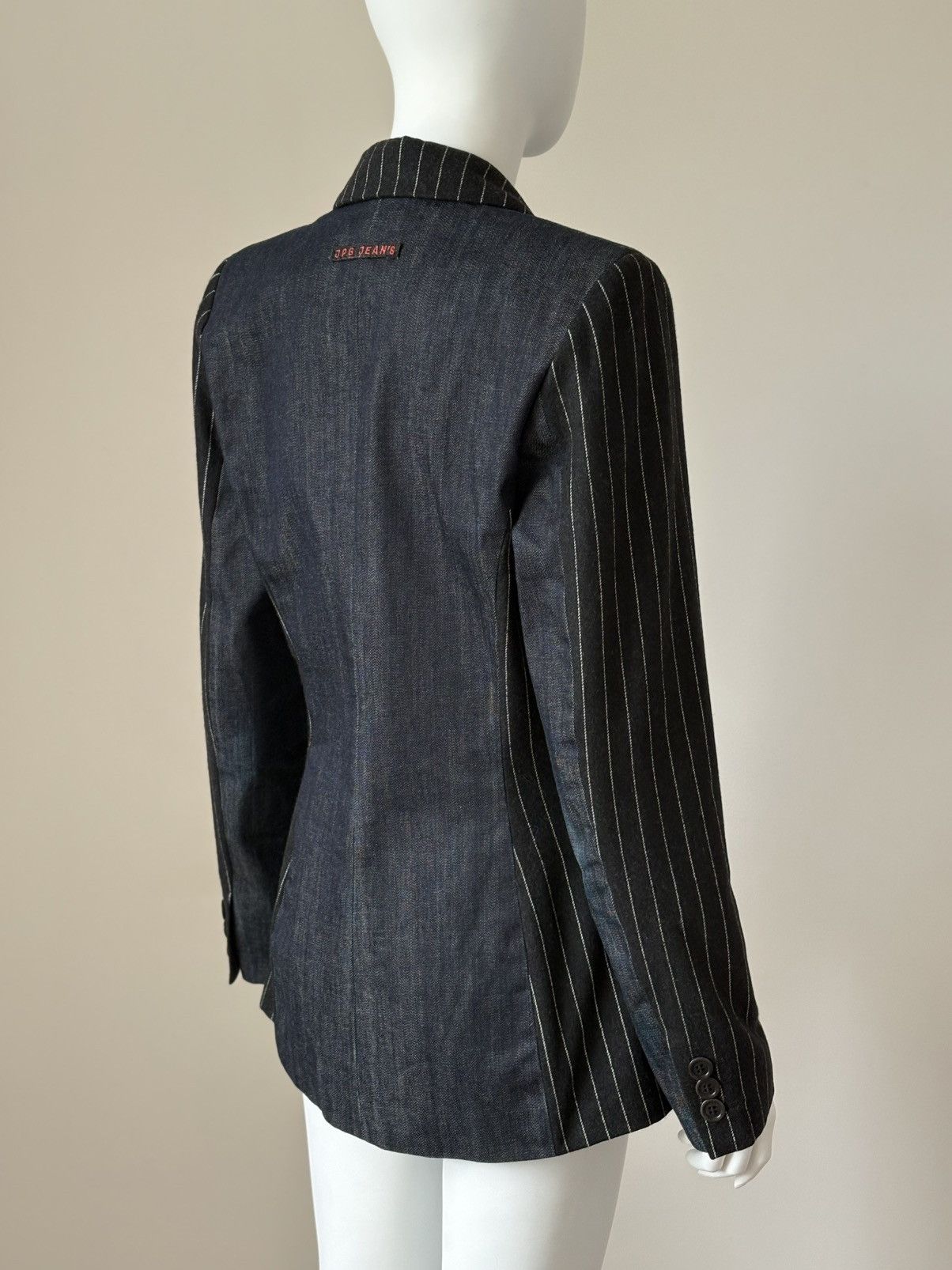 Jean Paul Gaultier Jean Paul Gaultier Jeans Striped Denim Fitted Blazer IT 42 M Size M / US 6-8 / IT 42-44 - 6 Thumbnail