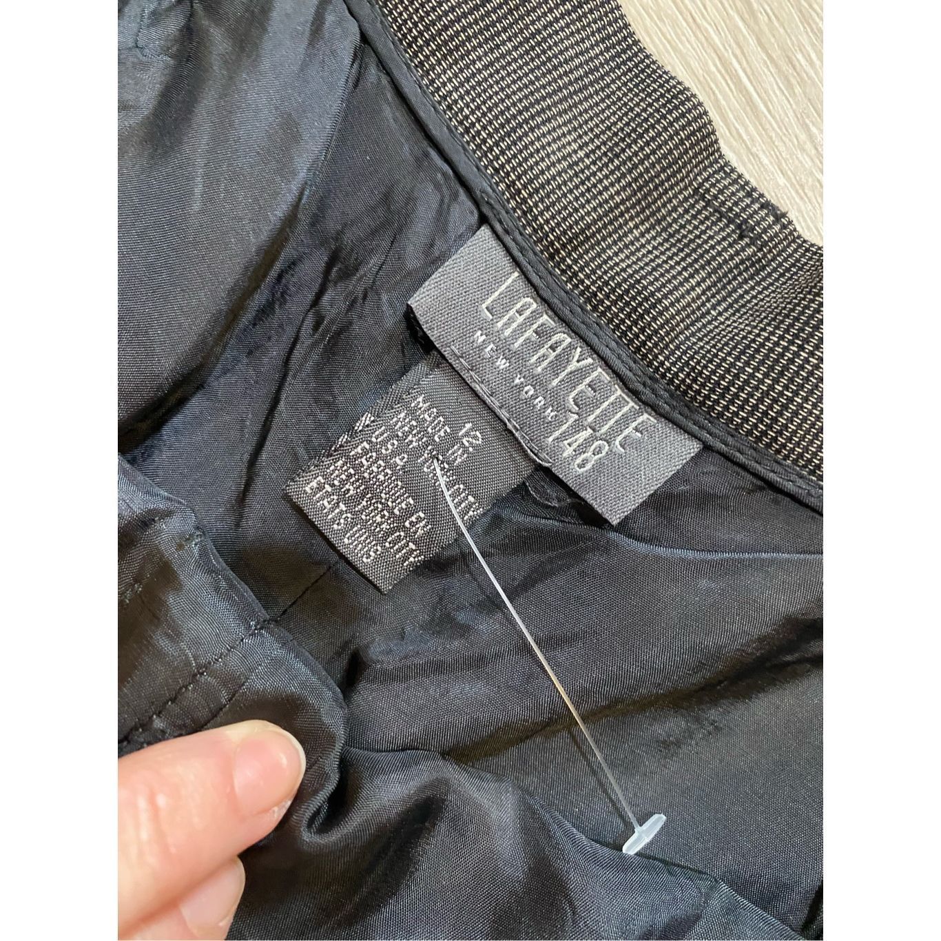 Lafayette 148 Lafayette 148 New York *CHECK BRUSHED WOOL GATES Straight PA Size 34" / US 12 / IT 48 - 5 Thumbnail
