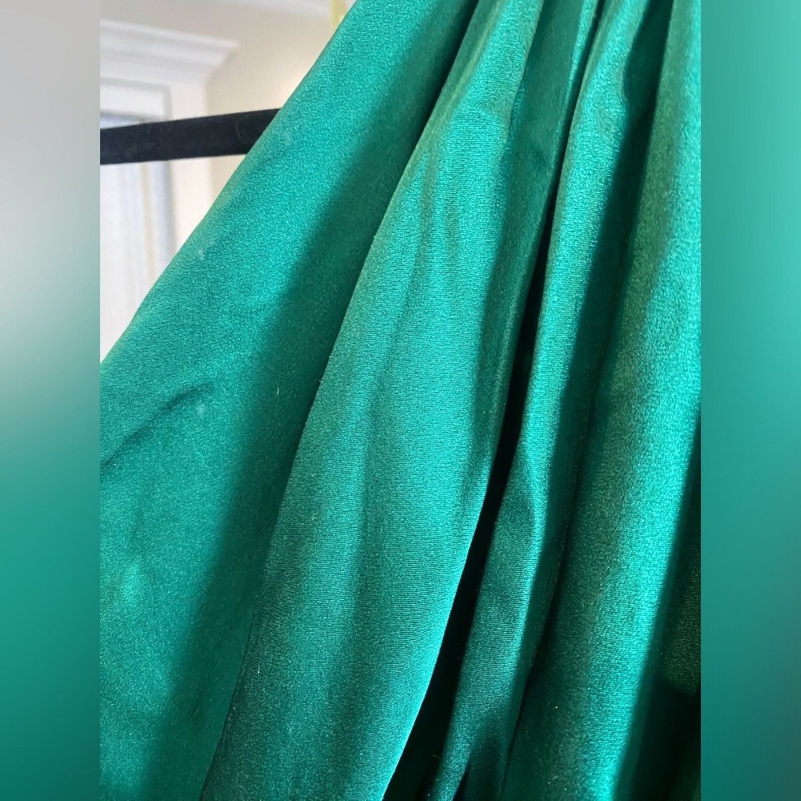 Other THE SEI Asymmetric One Shoulder Drape Silk Gown Pine Green 4 Size S / US 4 / IT 40 - 8 Thumbnail