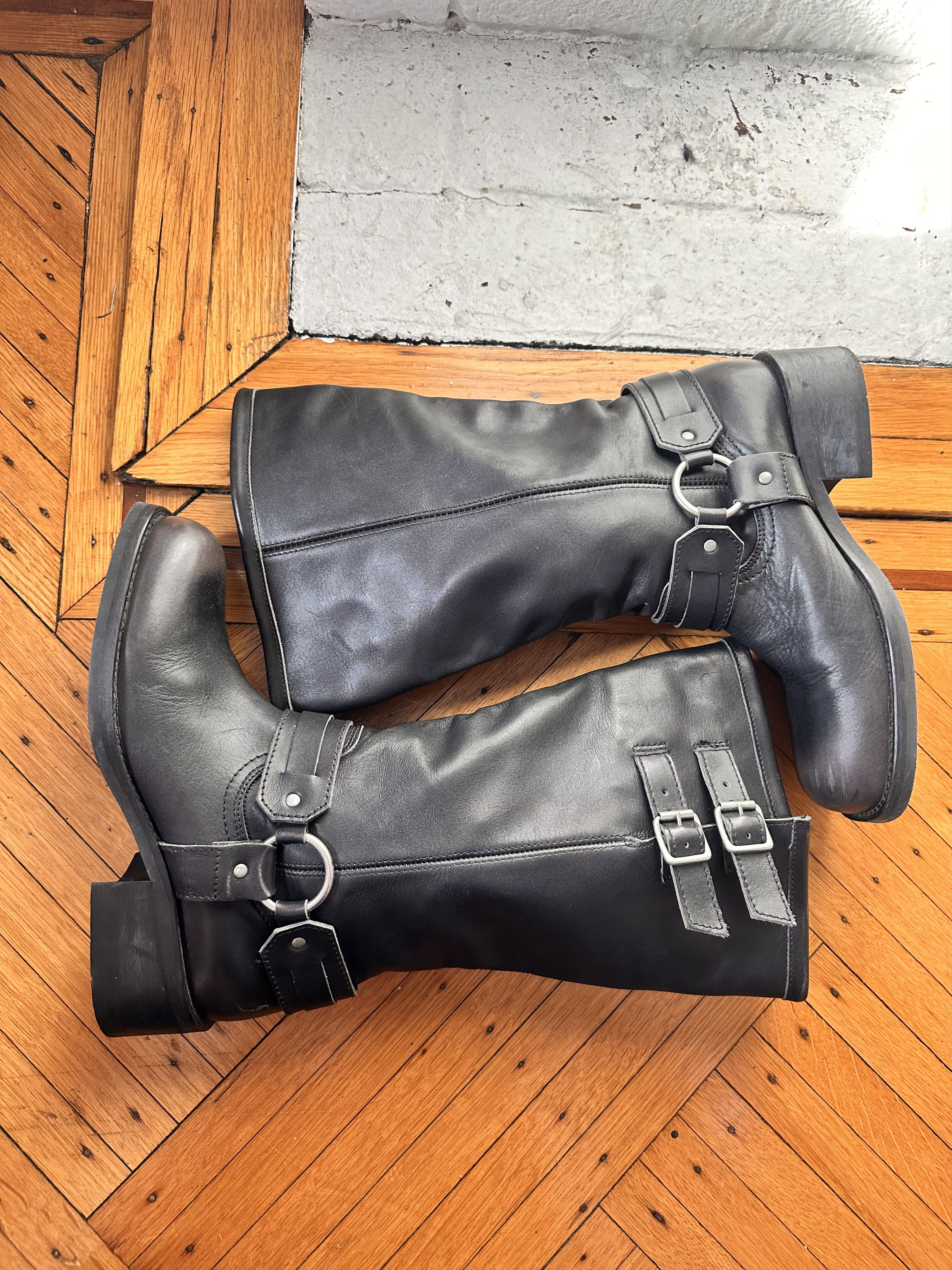 Cos COS Black Leather Biker Boots _ 41 EU/10 US Size US 10 / IT 40 - 2 Thumbnail