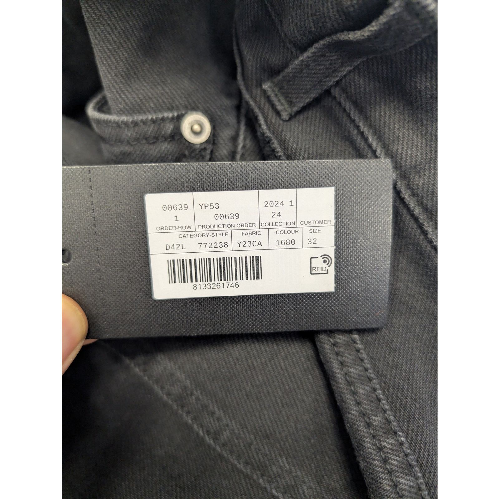 Saint Laurent Paris o1rshd1 Lame Orghini Baggy Ballon Denim Pants in Ewan Black Size US 32 / EU 48 - 22 Thumbnail