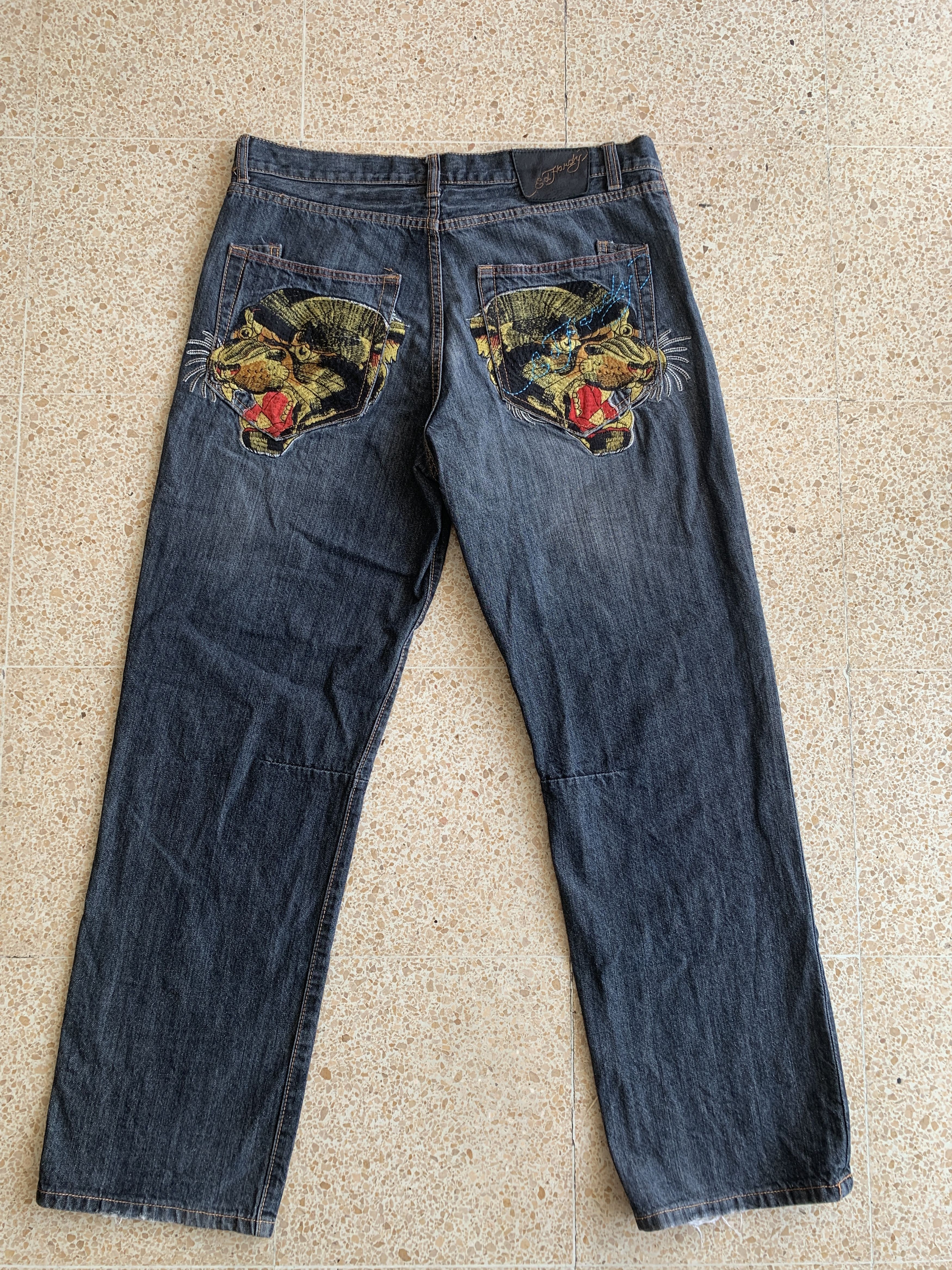 CRAZY Y2K Realistic Realtree Camo Denim Jeans Baggy 38x32