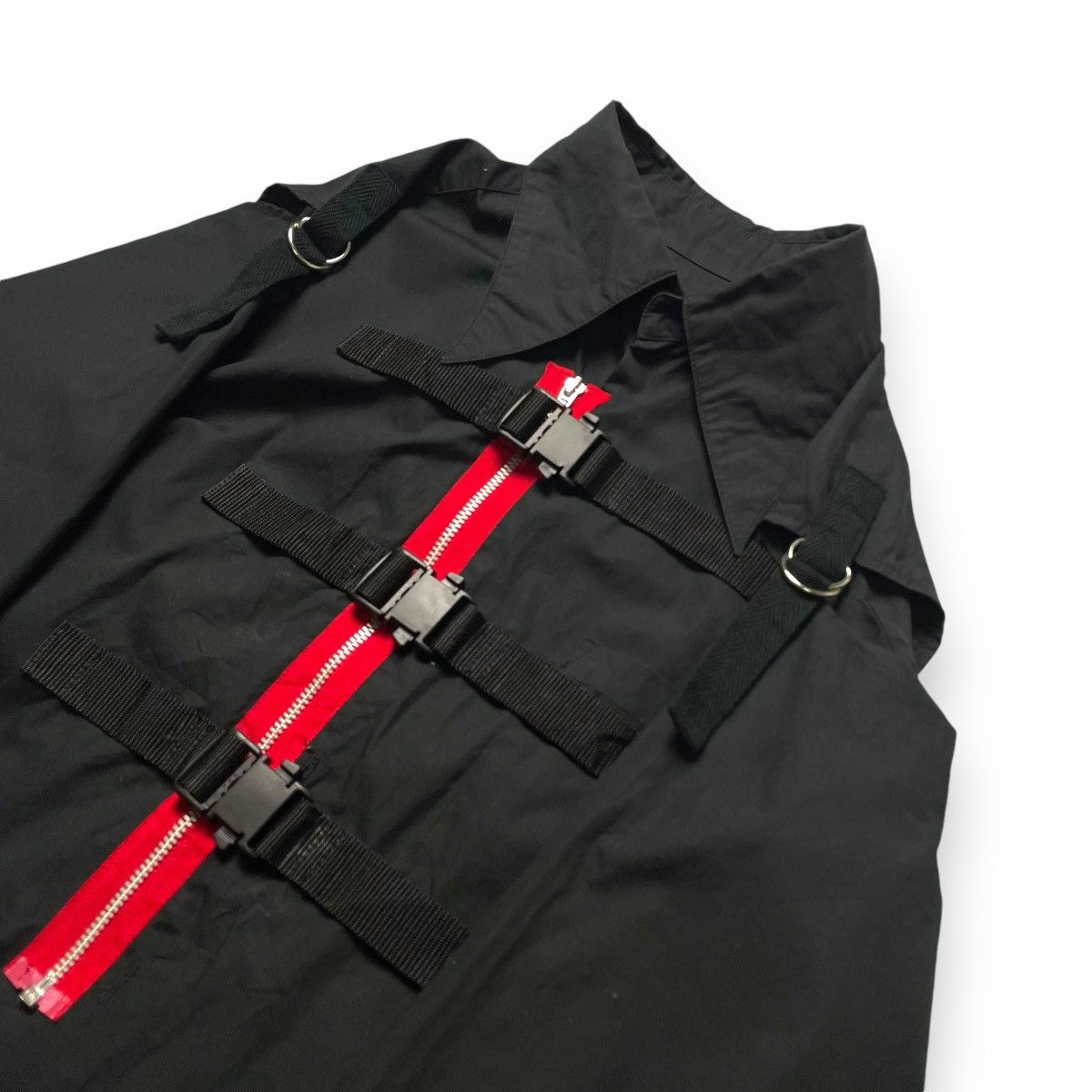 Japanese Brand 🇯🇵 ACID JAZZ MEN BONDAGE MAD PUNK GOTHIC LIGHT JACKET Size US M / EU 48-50 / 2 - 8 Thumbnail