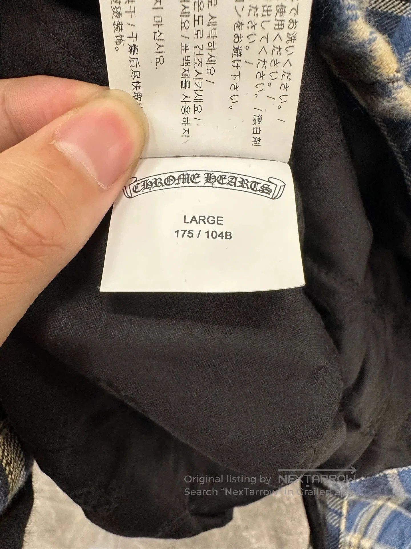 Chrome Hearts chrome hearts blue plaid jacket with yellow sleeves. Size US L / EU 52-54 / 3 - 6 Thumbnail