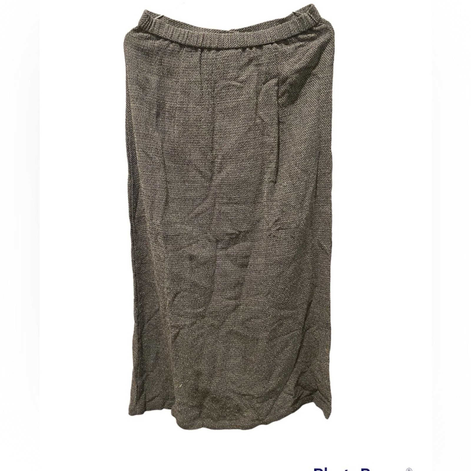 Eileen Fisher Eileen Fisher MIDI Button Down Skirt Gray Small Size 27" / US 4 / IT 40 - 2 Thumbnail