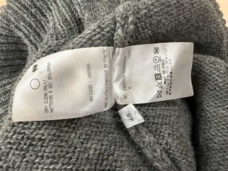 Thom Browne Thom Browne Grey Wool Sweater Size US S / EU 44-46 / 1 - 5 Thumbnail