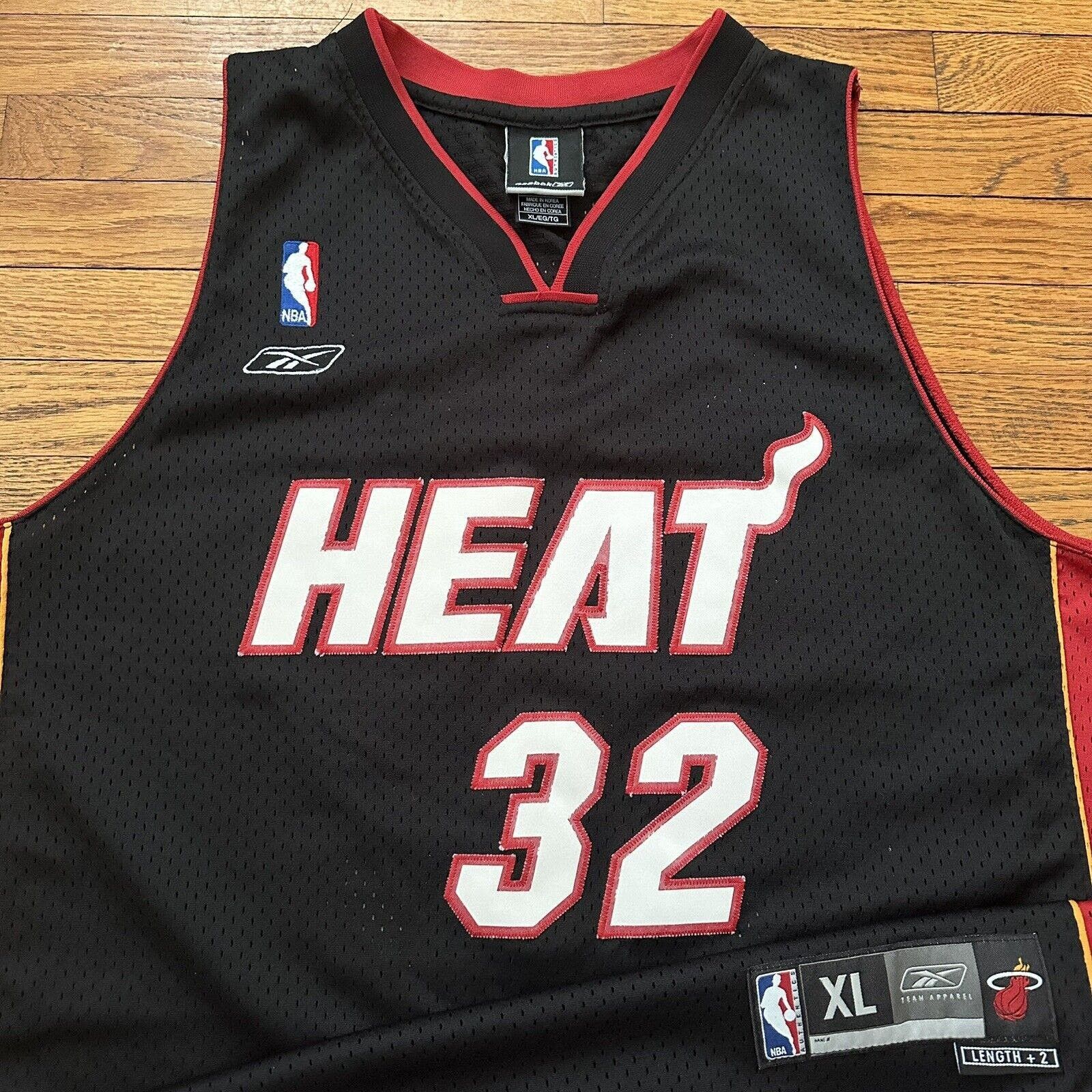 Vintage NBA Miami Heat GOAT #32 Shaquille O'neil Reebok size shops 8 jersey