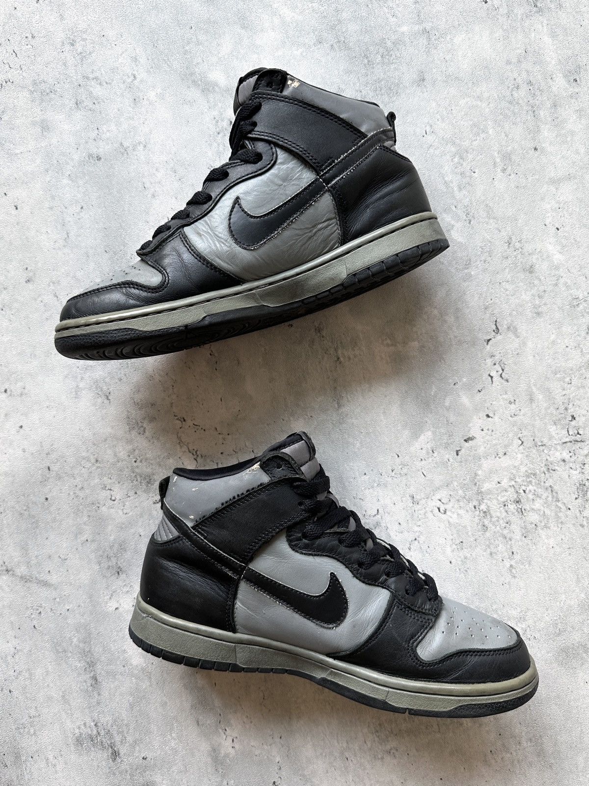 Nike 1999 DUNK LE HIGH TOP BLACK / COOL GREY Size US 8.5 / EU 41-42 - 7 Thumbnail