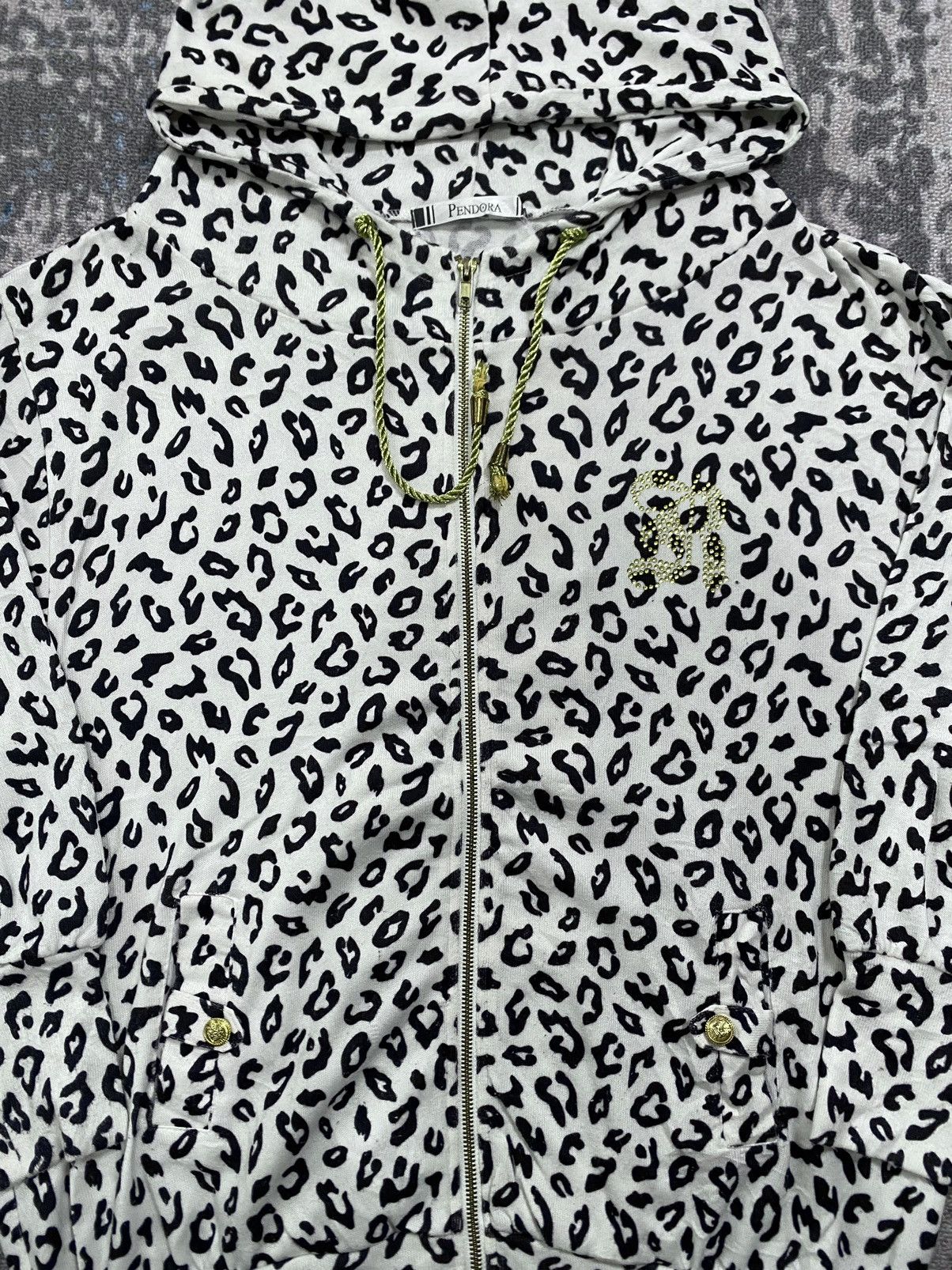 If Six Was Nine Japanes Pendora Leopard Hoodie Emo Gothic Style Size US M / EU 48-50 / 2 - 2 Thumbnail