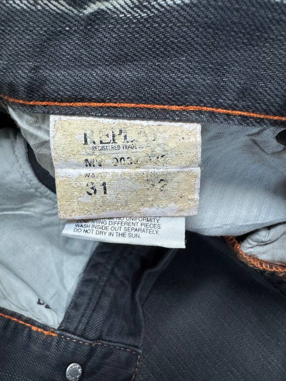 Japanese Brand SICK Vintage Replay Smoke Washed Style Distressed Denim Jean Size US 31 - 11 Thumbnail