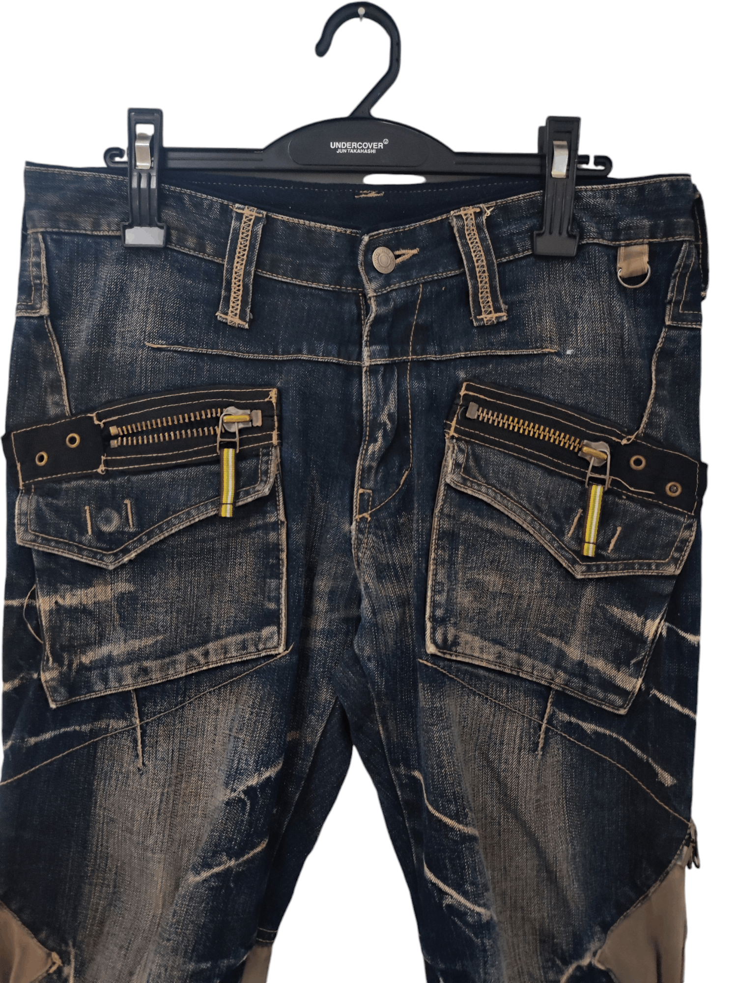 If Six Was Nine × Le Grande Bleu (L.G.B.) × PPFM super rusty PPFM mud wash multipocket multizipper jeans W32 Size US 32 / EU 48 - 3 Thumbnail
