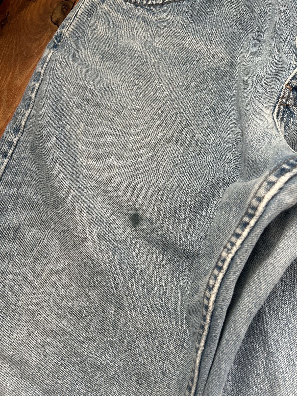Levi's × Vintage Vintage 90s Levi’s Silver Tab Baggy Straight Blue Jeans Size US 32 / EU 48 - 3 Thumbnail
