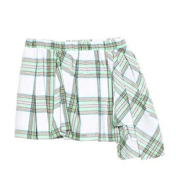 N21 N21 tartan Mini skirt green and white size 8 Size 30" / US 8 / IT 44 - 5 Thumbnail