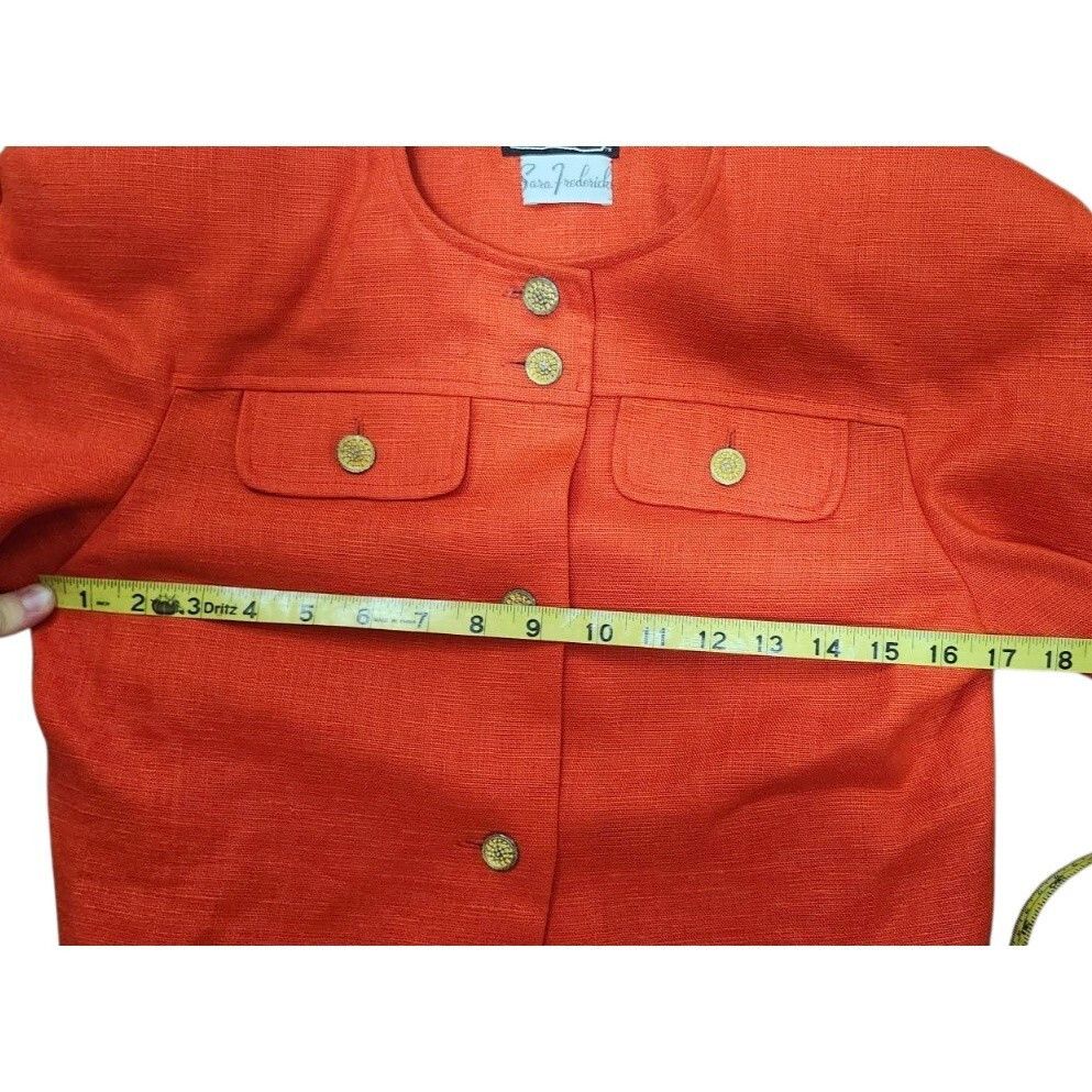 Carolina Herrera VINTAGE 80s CAROLINA HERRERA Designer suit Linen Size 6 Size M / US 6-8 / IT 42-44 - 14 Thumbnail