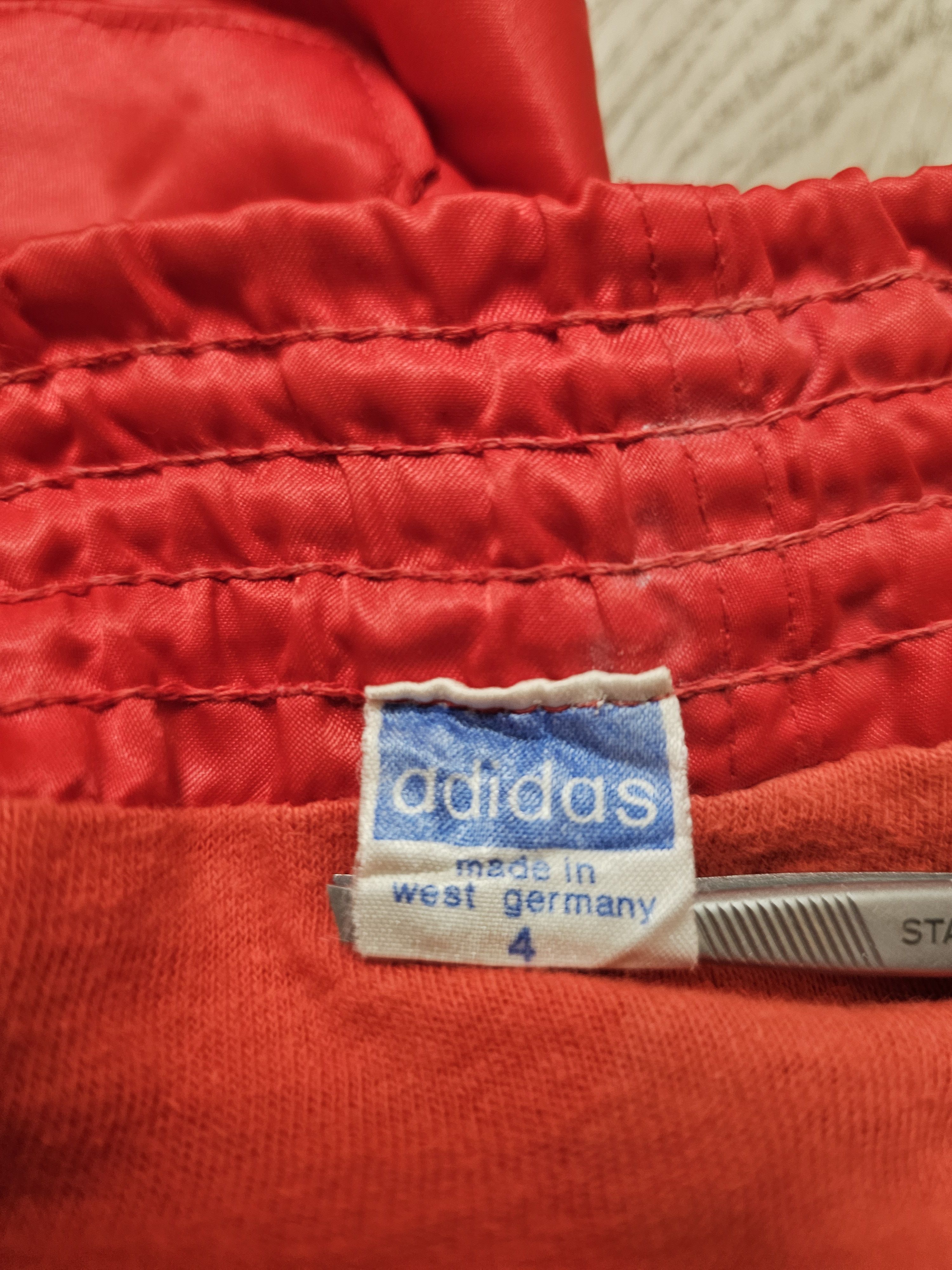 Adidas × Vintage ADIDAS SHORTS RED WEST GERMANY 80s SPRINTER RUNNING SHORTS Size US 30 / EU 46 - 9 Thumbnail