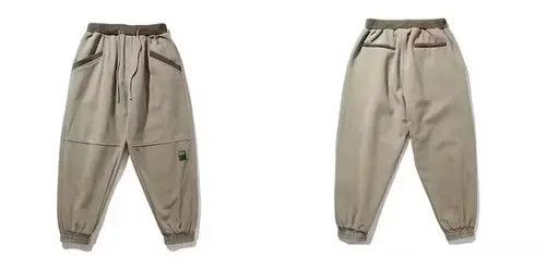 VIBE 20AW Indigo Union Japan Khaki Worker Patchwork Pants Size US 31 - 2 Thumbnail