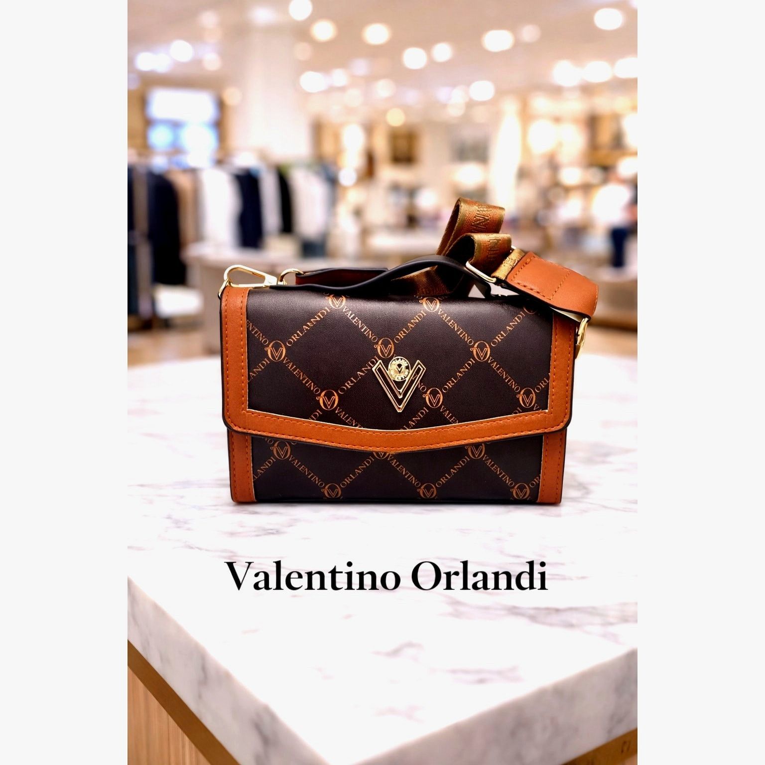 Other Valentino Orlandi Crossbody Logo Adjustable Bag Brown Size ONE SIZE - 1 Thumbnail