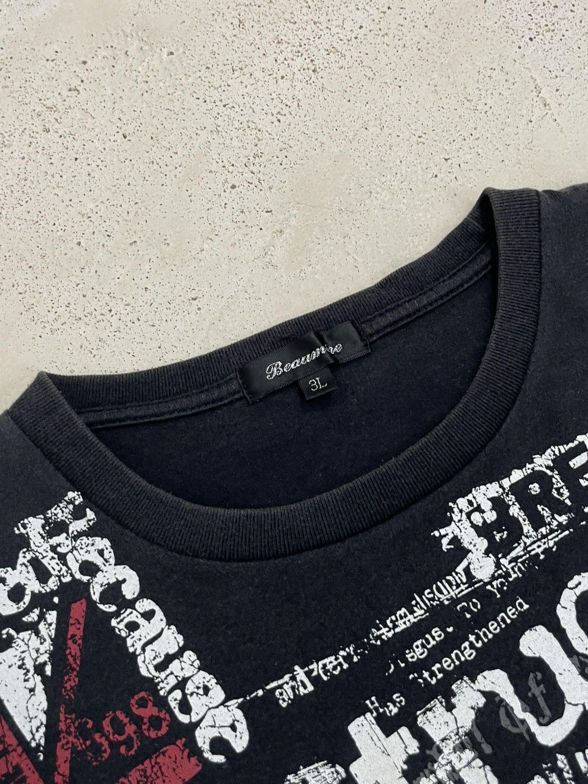 Japanese Brand Beaumere Destruction Wish Affliction Punk Tour Y2K Wording Size US XXL / EU 58 / 5 - 11 Thumbnail