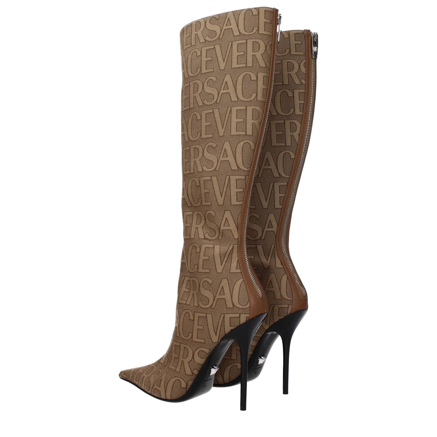 Versace ob1o1e0125 Fabric Boots in Brown Size US 6 / IT 36 - 4 Thumbnail