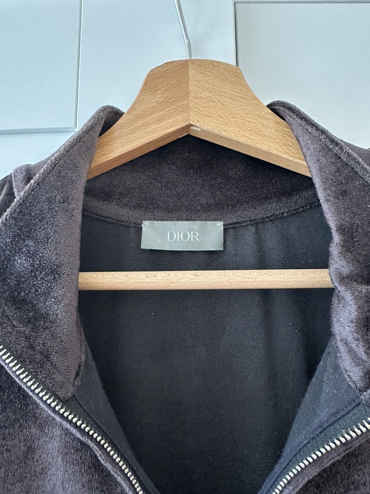 Dior Dior Half Zip up Velvet Tee Size US M / EU 48-50 / 2 - 5 Thumbnail