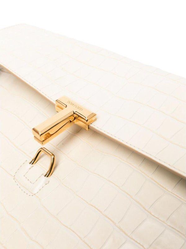 Tom Ford o1y0425 Size : OS / Logo Handbag in Ivory Size ONE SIZE - 2 Thumbnail