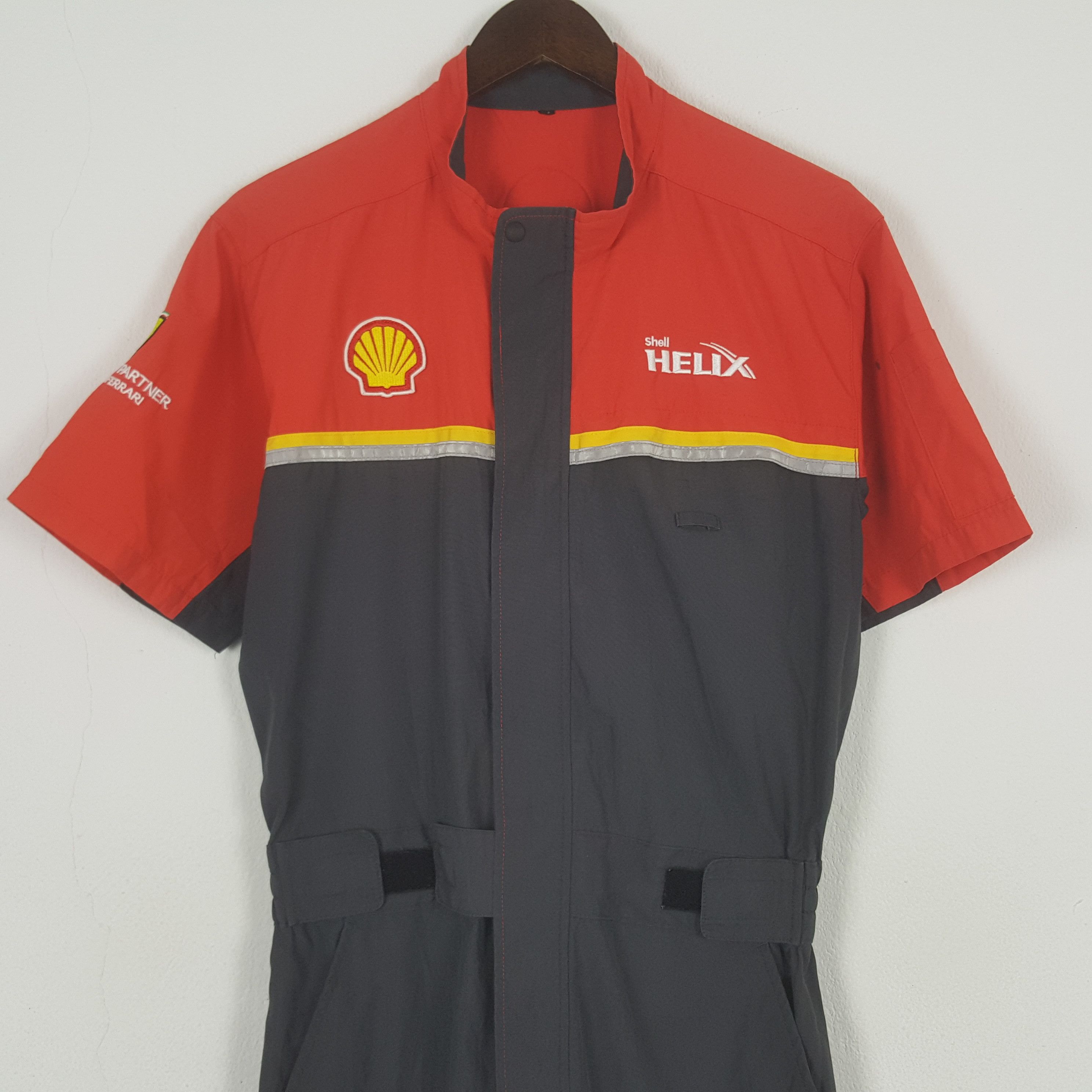 Sports Specialties Vintage Shell Helix x Ferrari Coverall Jumpsuit Jacket Size US M / EU 48-50 / 2 - 2 Thumbnail