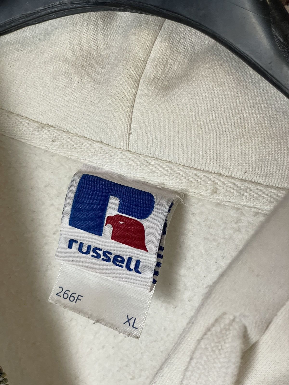Other 2000's Vintage Russel Athletic white Zipper Hoodie Boxy Y2k Size US XL / EU 56 / 4 - 8 Thumbnail