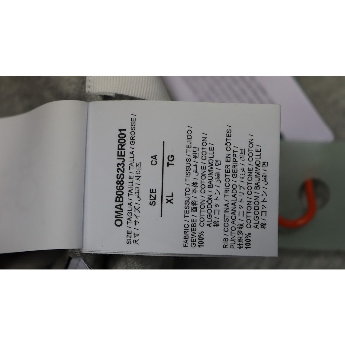 Off-White o1rshd1 Q:2 / DUP /Jumbo Arrow Double Long Sleeve Tee Grey Size US XL / EU 56 / 4 - 9 Thumbnail