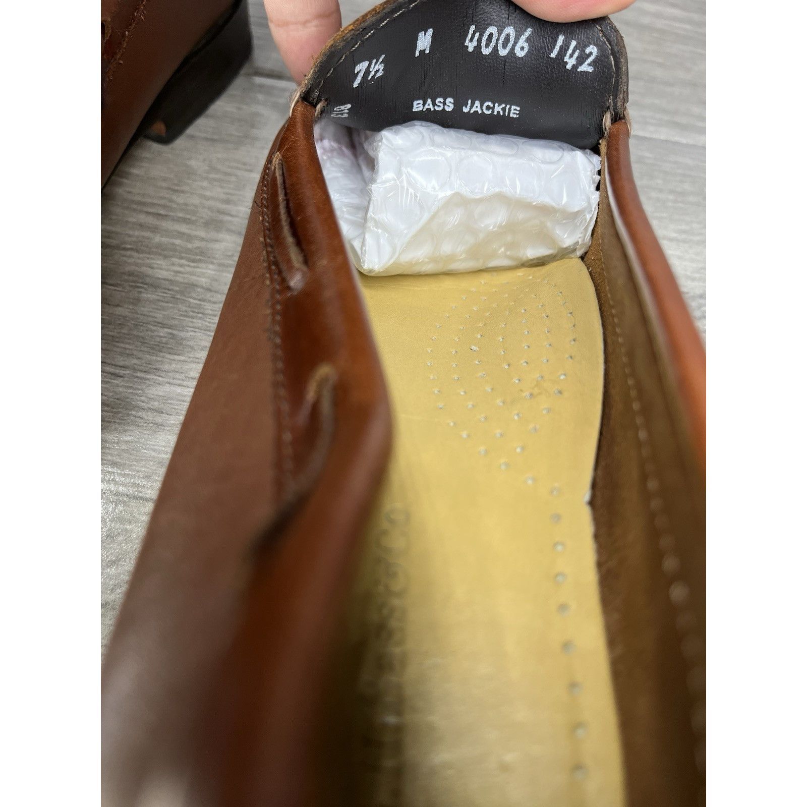 Bass GH BASS Jackie Brown Leather Kiltie Tasseled Slip-On Loafers Size US 7.5 / IT 37.5 - 4 Thumbnail